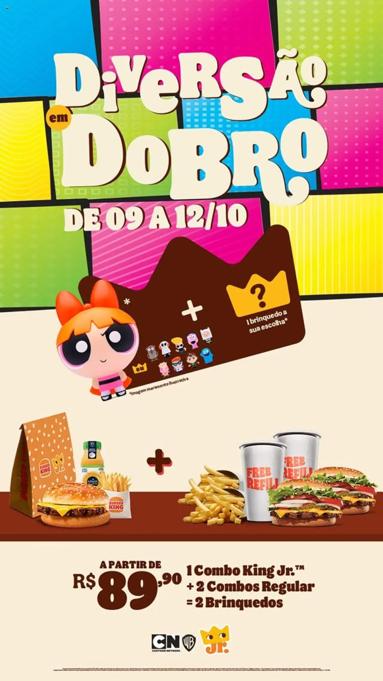 Burger King folheto "Promoções" válido a partir de 09/10/2025 - número de página 1
