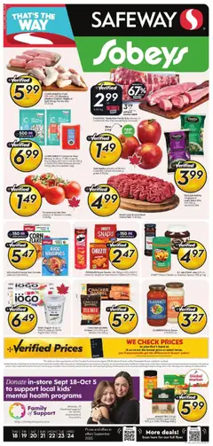 Preview of leaflet Weekly Flyer - MB from shop Safeway is valid from Sep 18, 2025