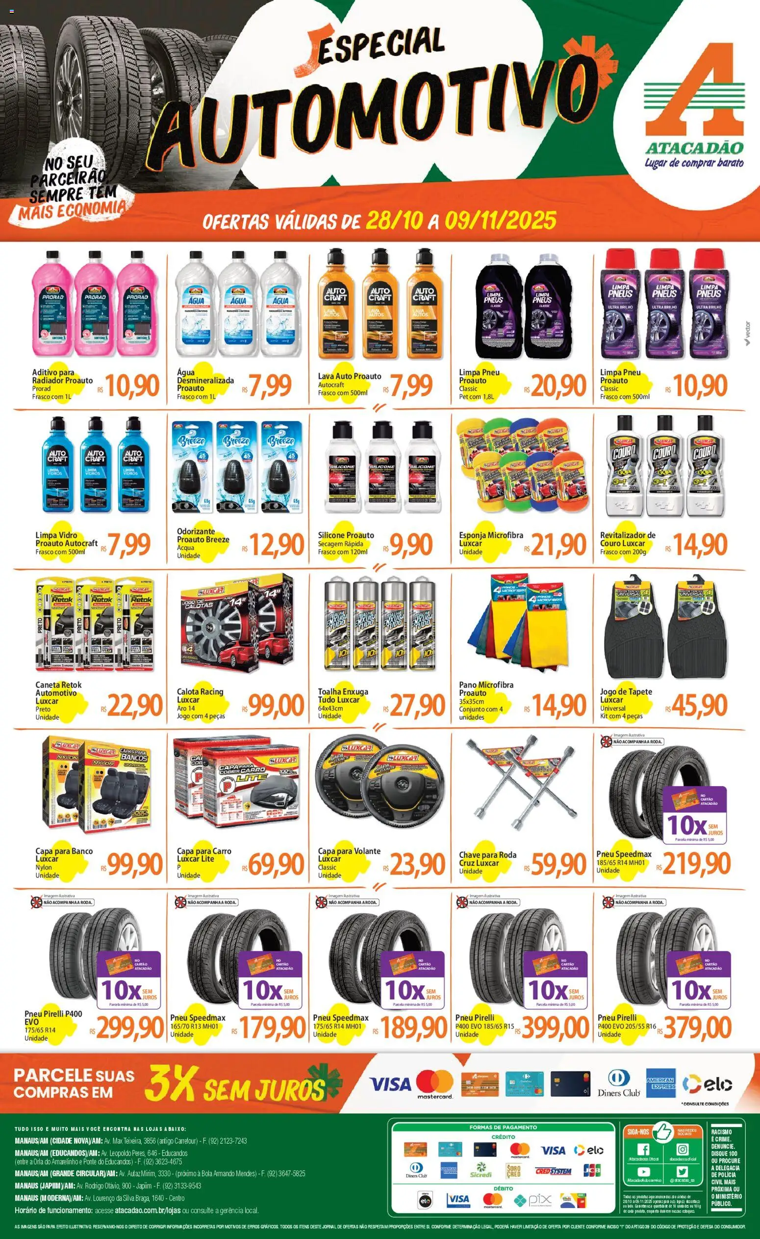Pré-Visualização do folheto "Ofertas - AM" da loja Atacadão válido a partir de 28/10/2025