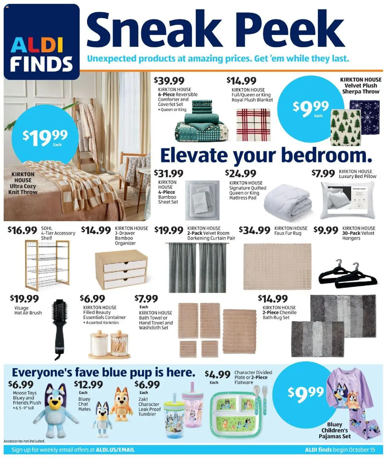 Aldi Weekly Ad from 10/15/2025 - Flyer, Sales ad - Page number 1