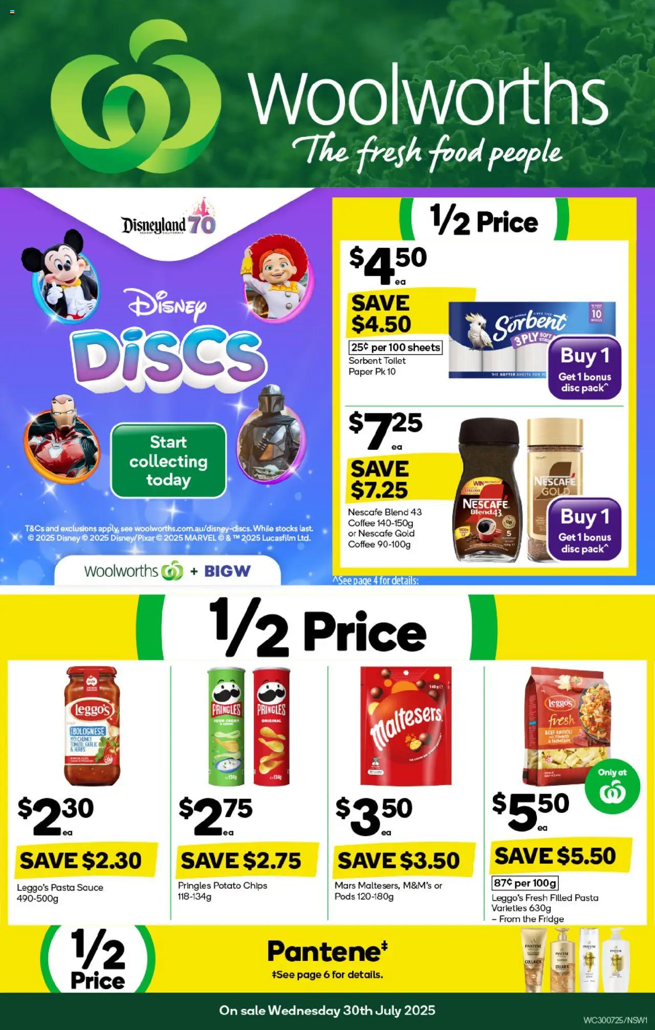 Woolworths catalogue valid from 30/07/2025 - page 1