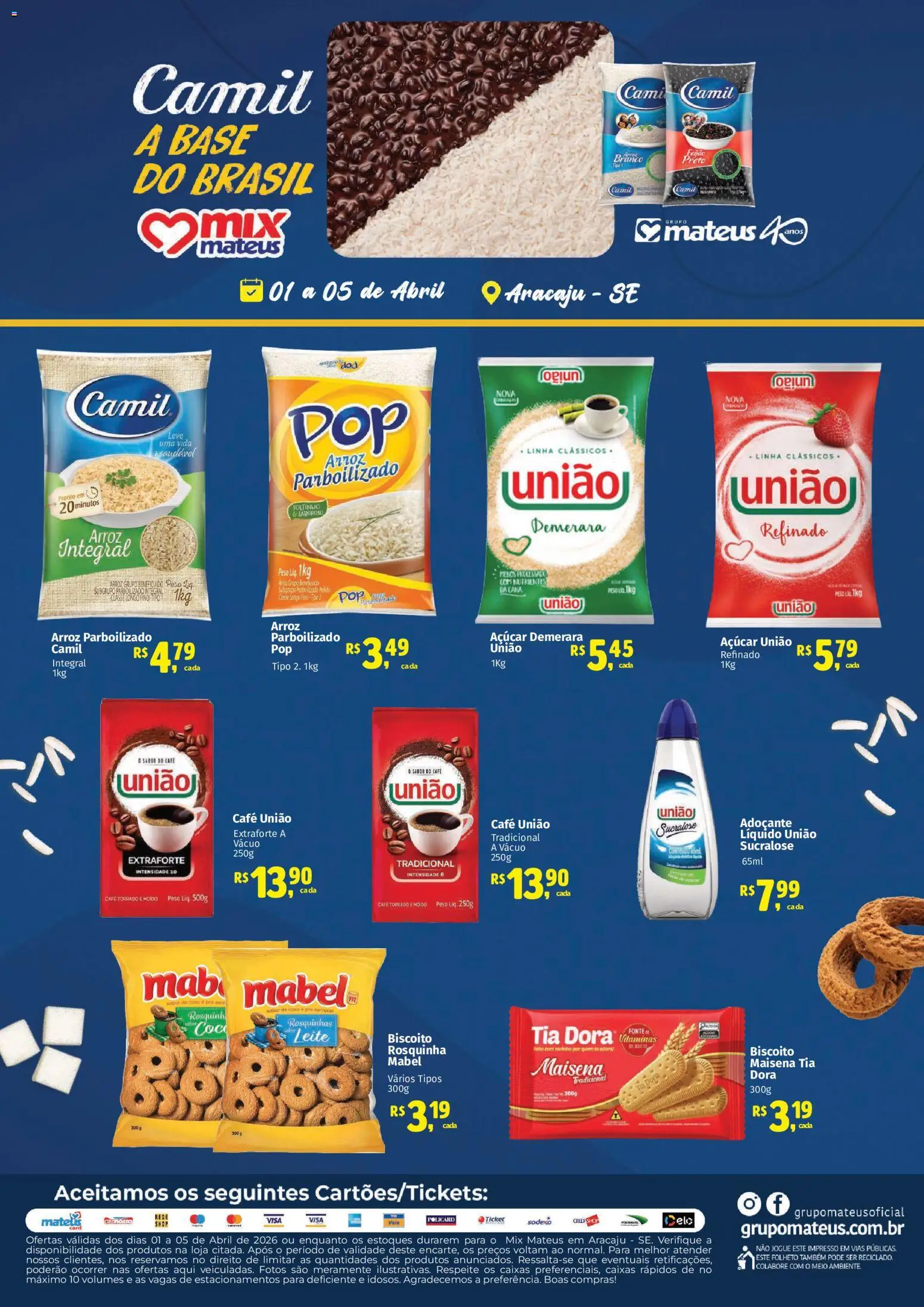 Pré-Visualização do folheto "Mateus ofertas Exclusivo Camil" da loja Mateus válido a partir de 01/04/2026