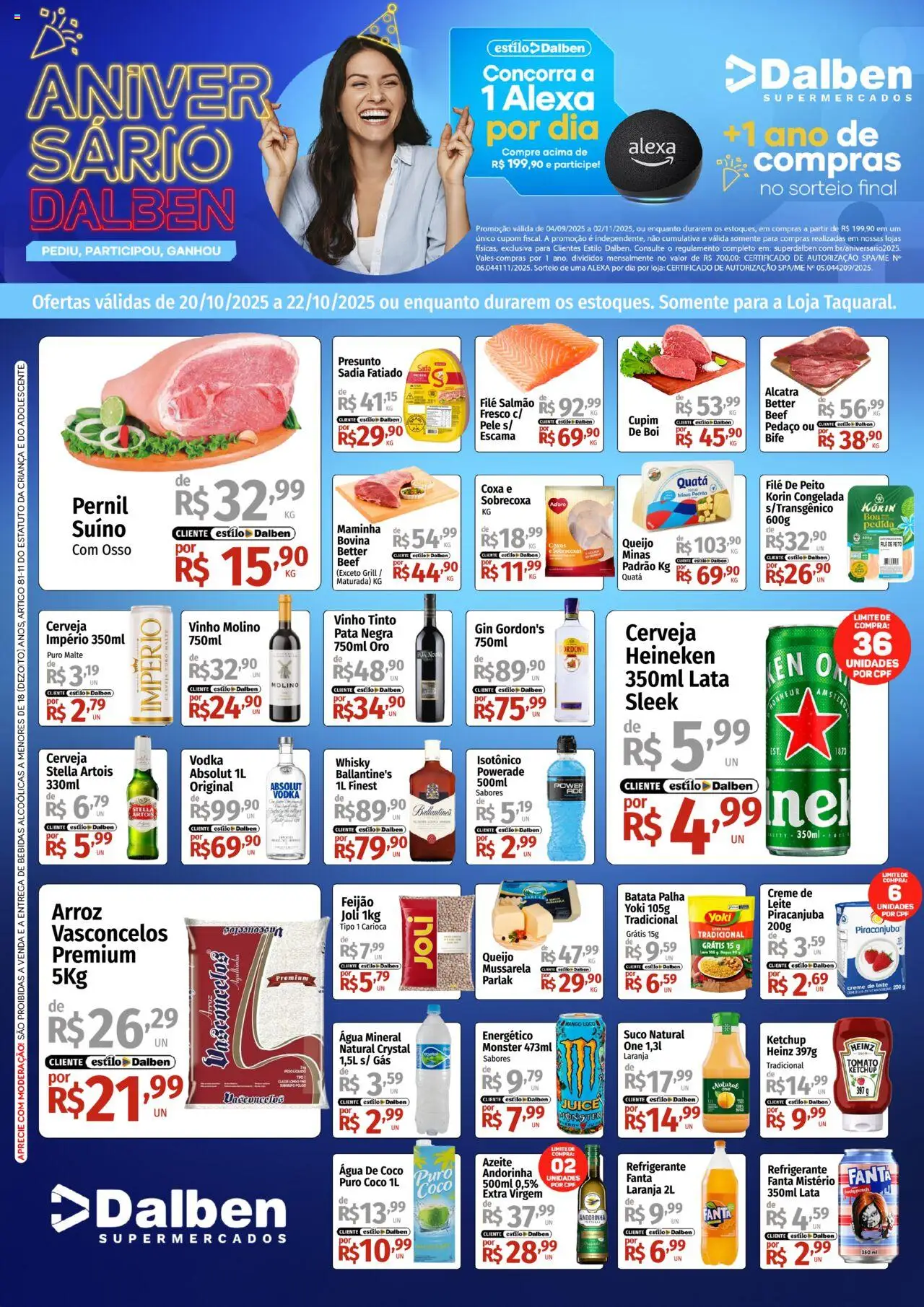 Supermercado Dalben folheto "Ofertas da semana" válido a partir de 20/10/2025 - número de página 1