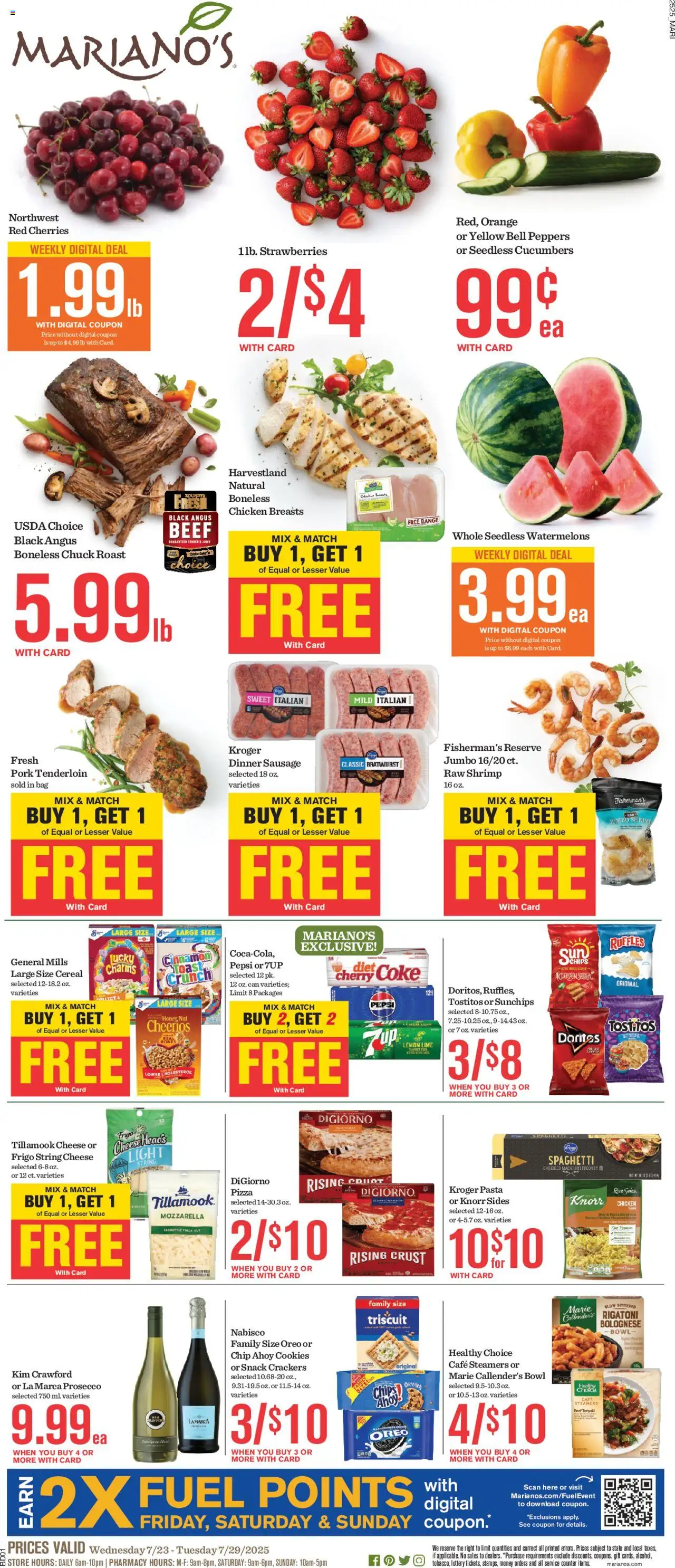 Mariano's Weekly Ad from 07/23/2025 - Flyer - Page number 1