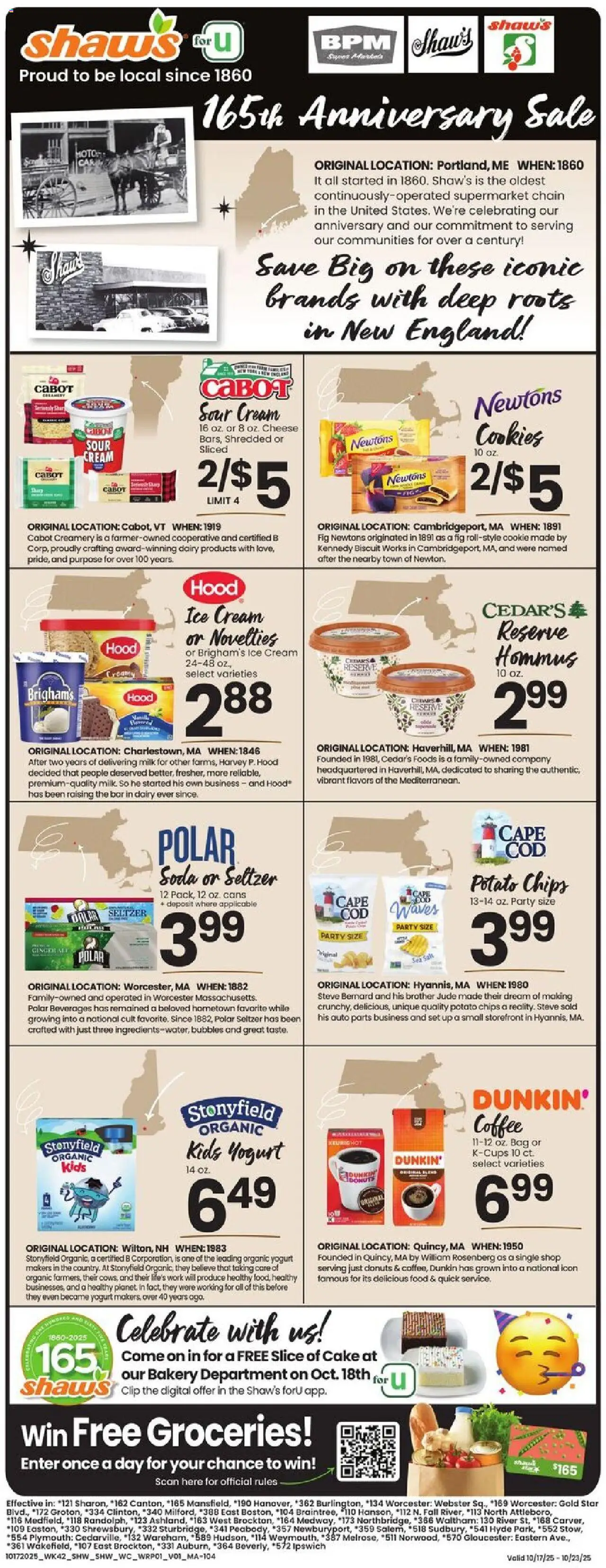 Shaw's Weekly Ad from 10/17/2025 - Flyer - Page number 1