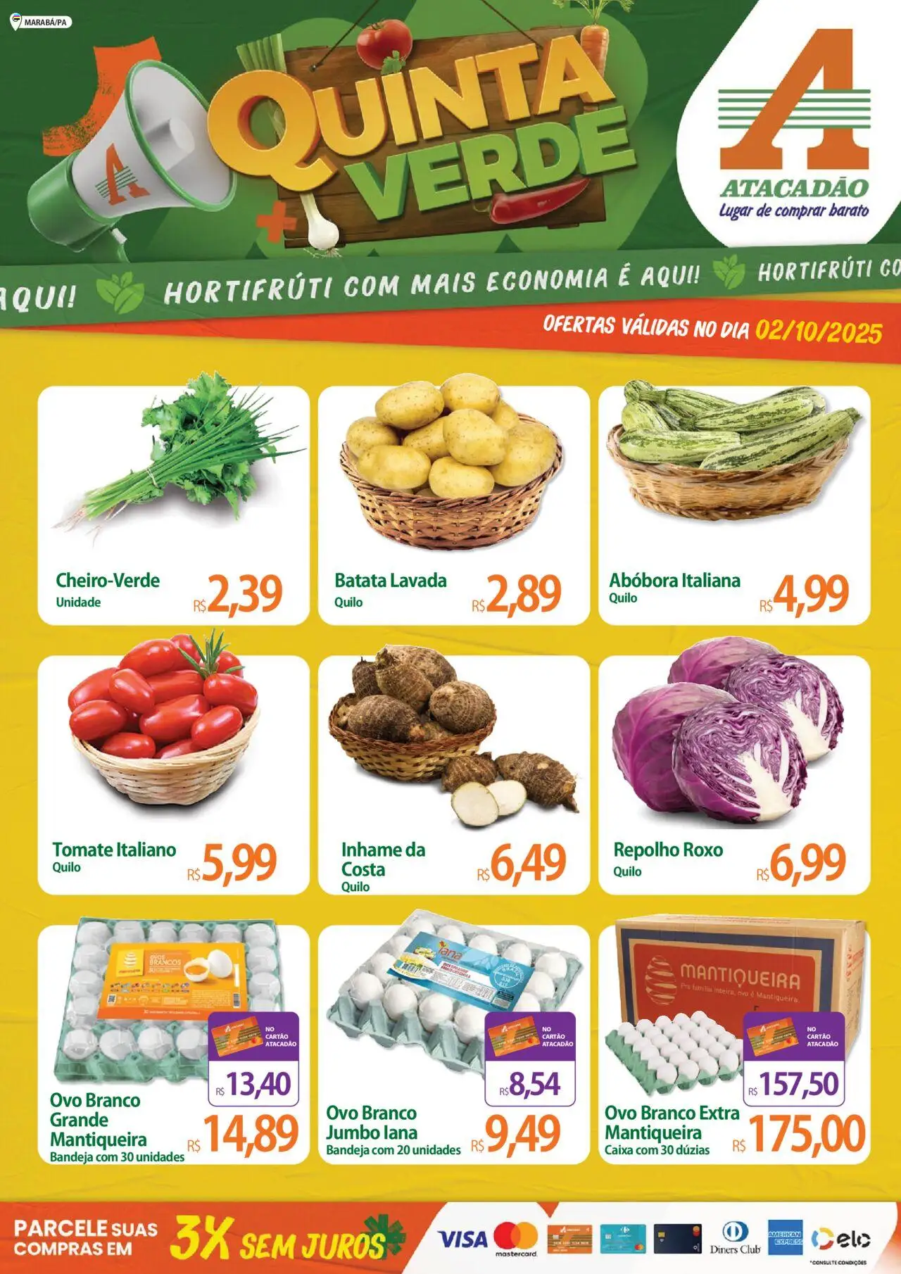 Atacadão folheto "Ofertas - PA" válido a partir de 02/10/2025 - número de página 1