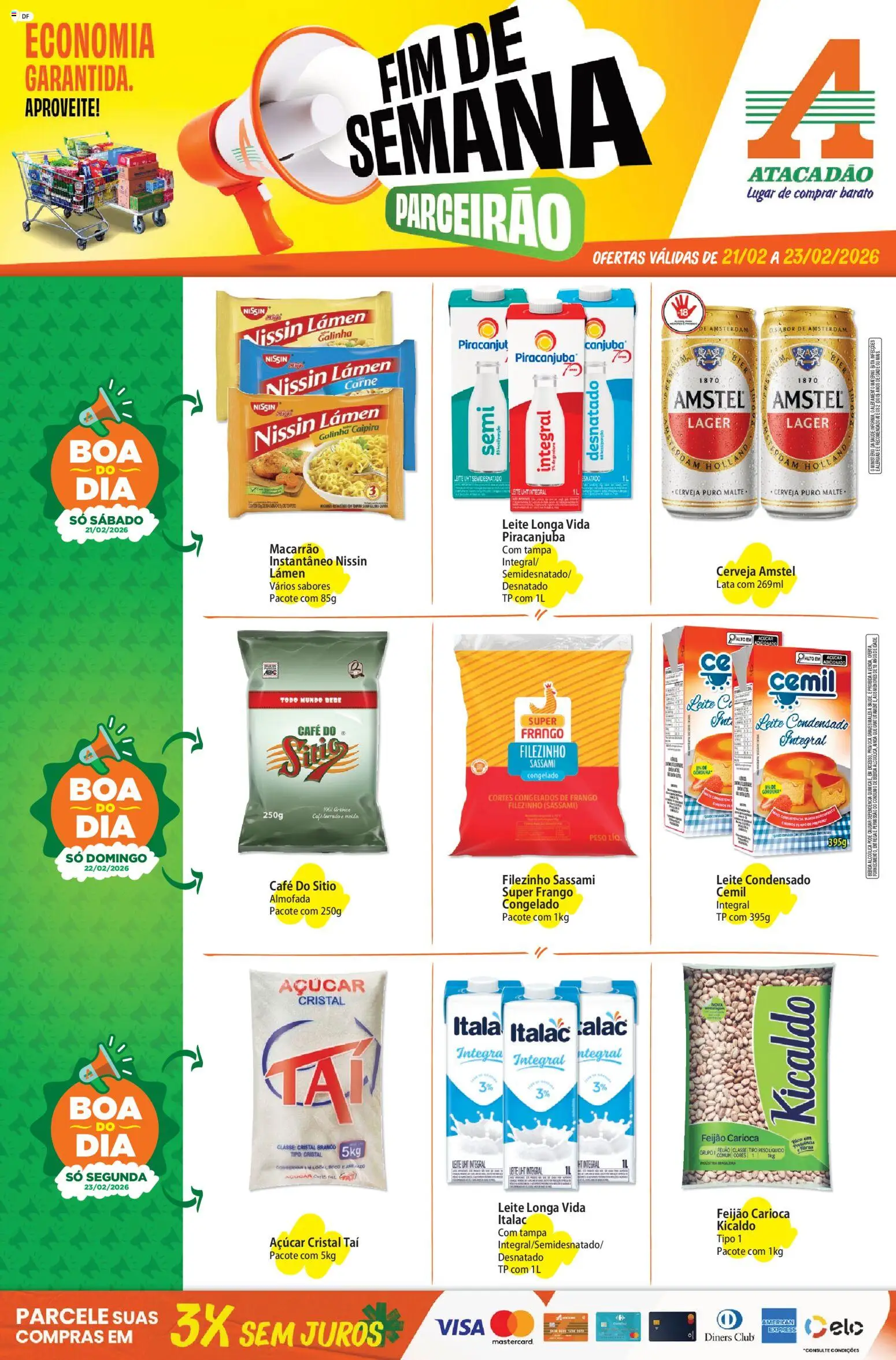 Pré-Visualização do folheto "Ofertas - DF" da loja Atacadão válido a partir de 21/02/2026