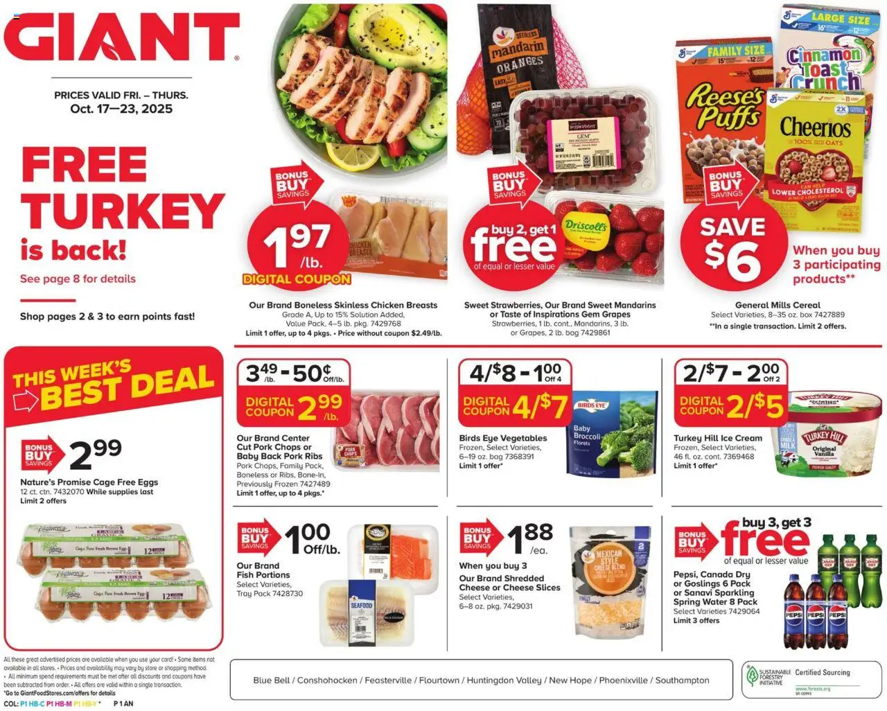 Giant Weekly Ad from 10/17/2025 - Flyer - Page number 1
