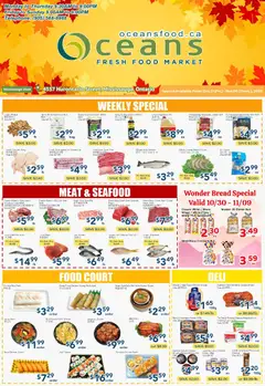 Preview of leaflet Weekly Flyer - Mississauga from shop Oceans is valid from Oct 31, 2025