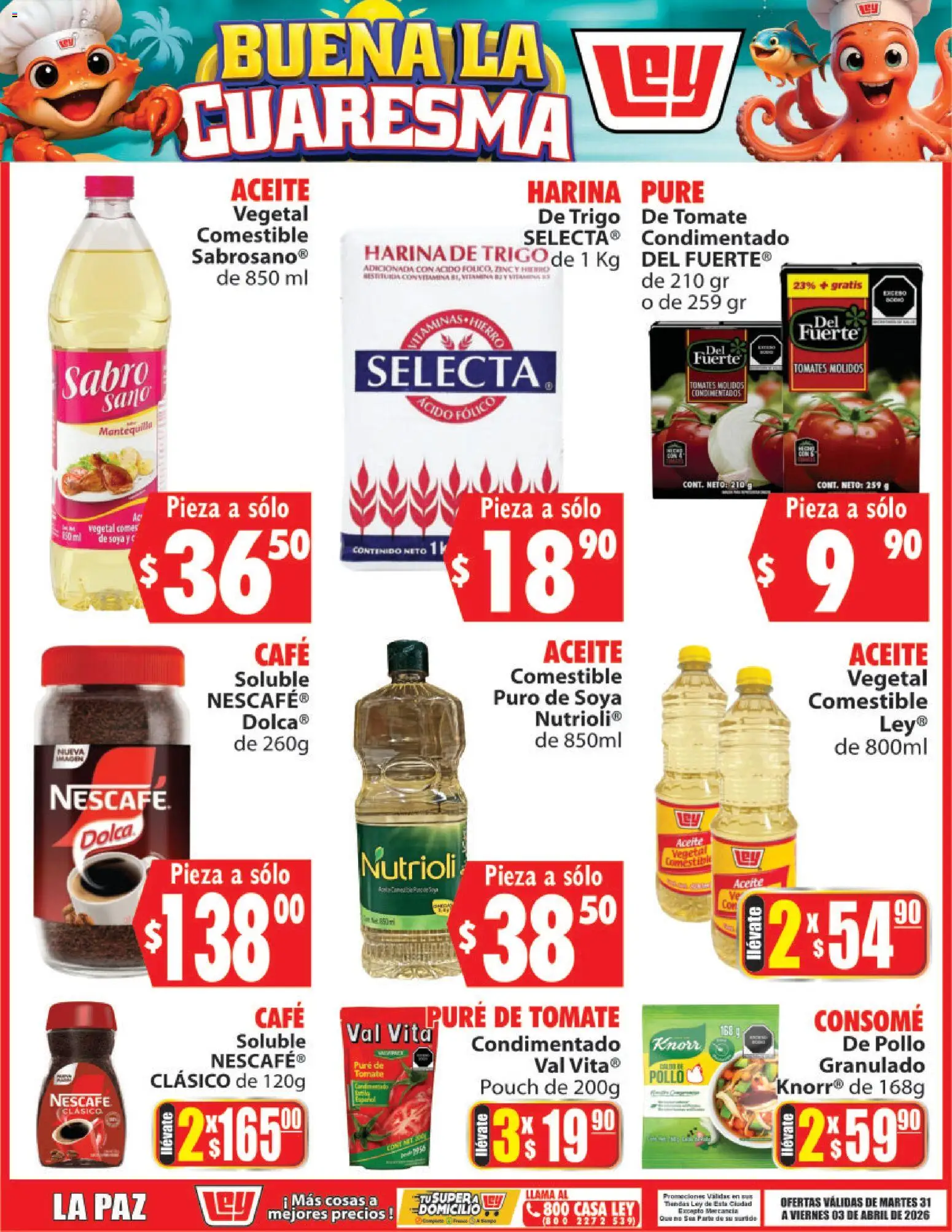 Vista previa las ofertas de la tienda Casa Ley - Casa Ley folleto Buena la Cuaresma desde el 31/03/2026 