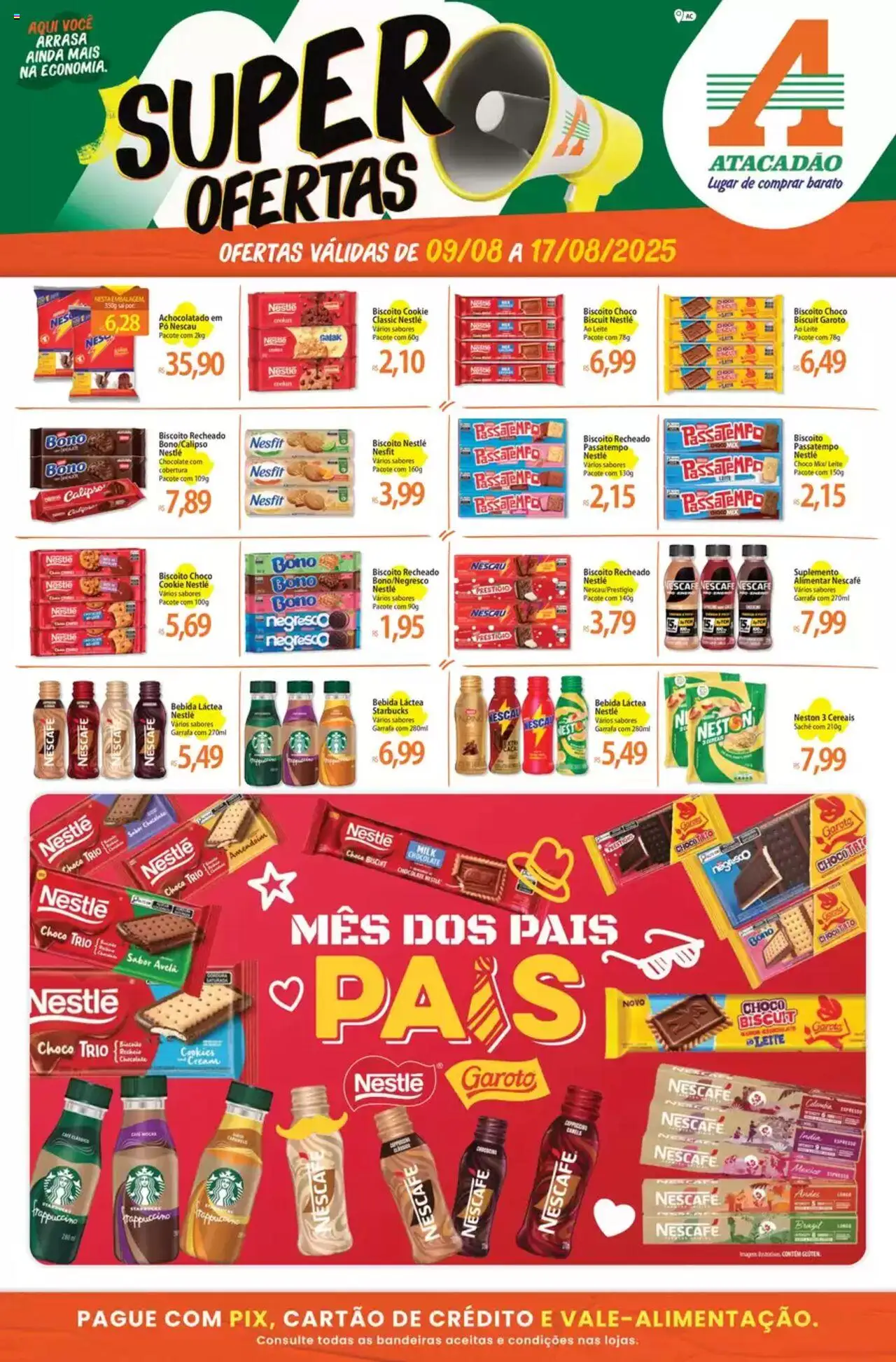 Atacadão folheto "Ofertas Mes dos Pais" válido a partir de 09/08/2025 - número de página 1