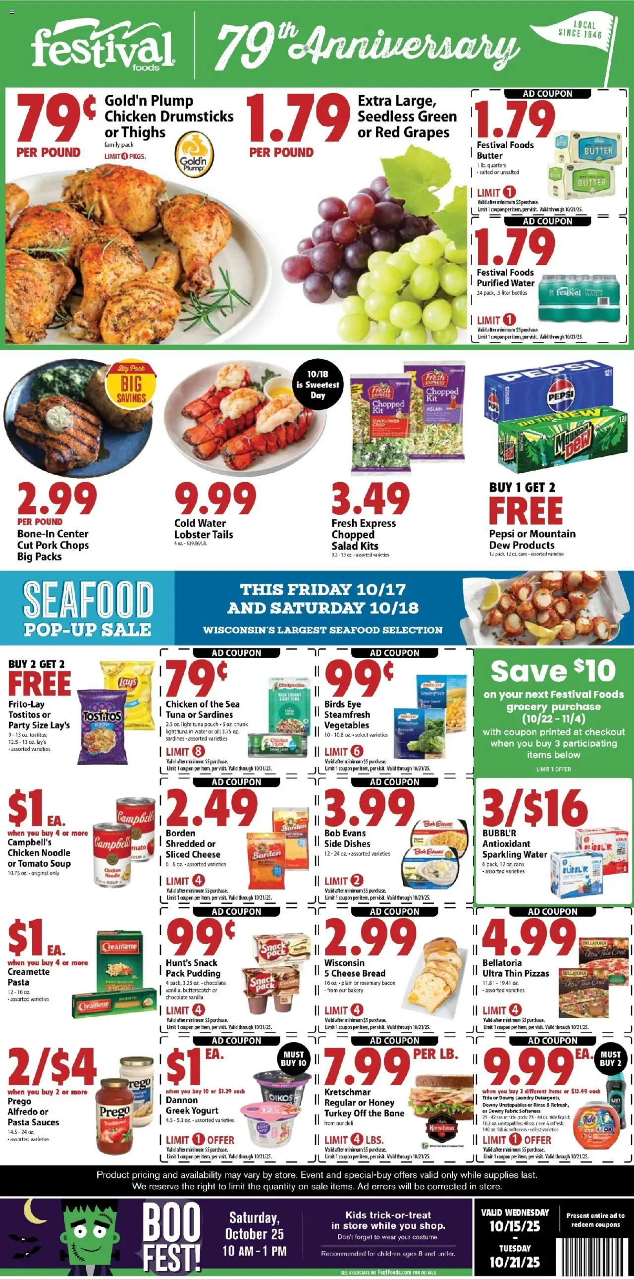 Festival Foods Weekly Ad from 10/15/2025 - Flyer - Page number 1