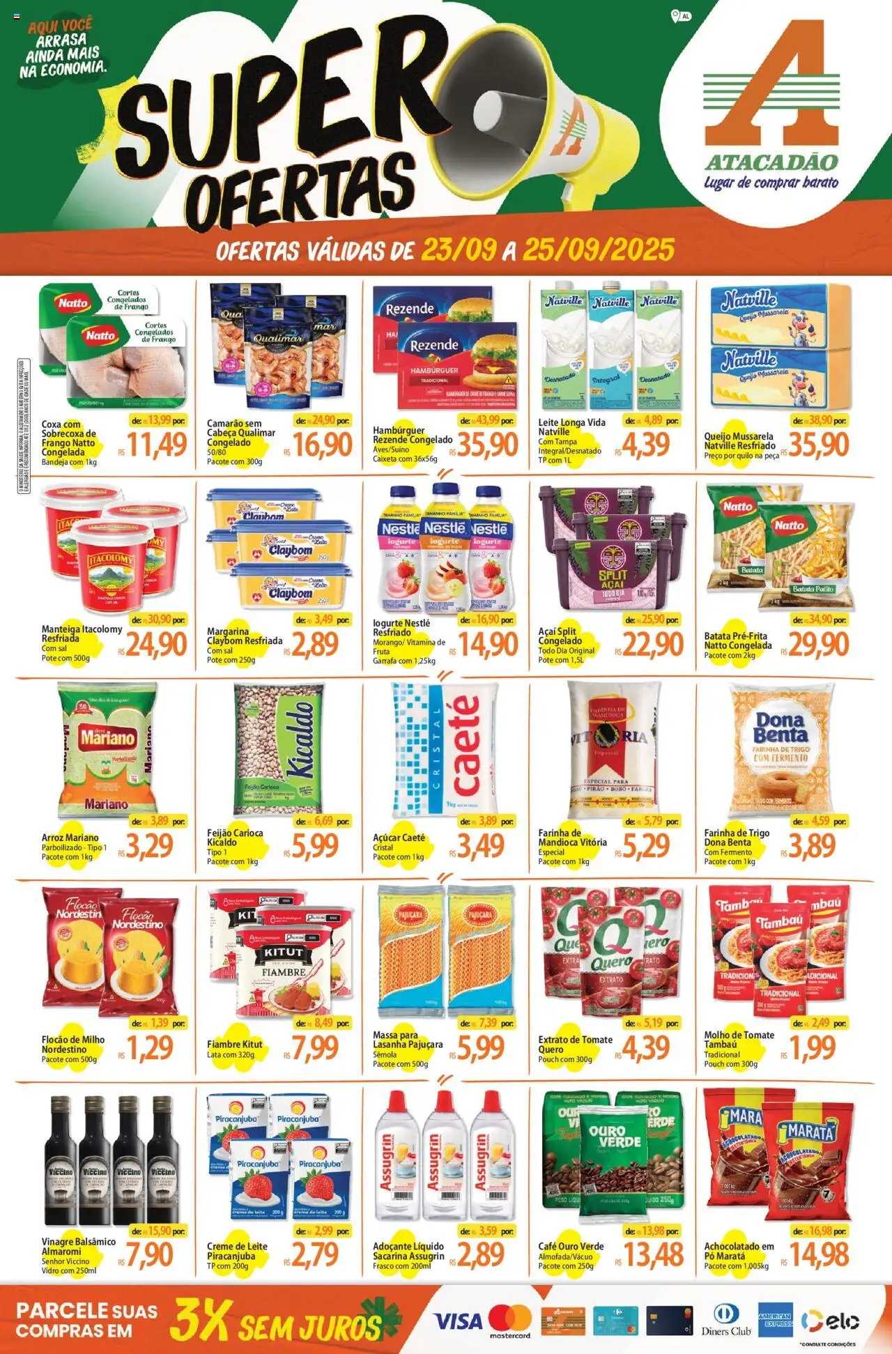 Atacadão folheto "Ofertas - AL" válido a partir de 23/09/2025 - número de página 1