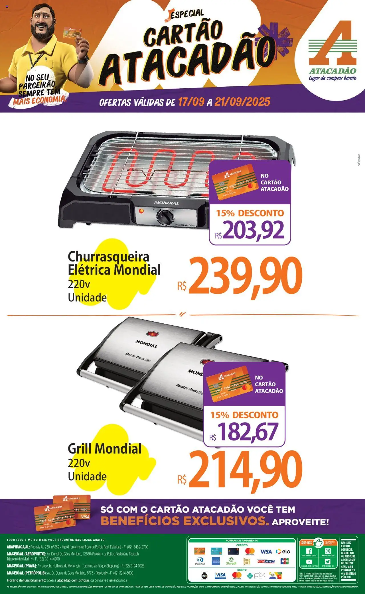Atacadão folheto "Ofertas - AL" válido a partir de 17/09/2025 - número de página 1
