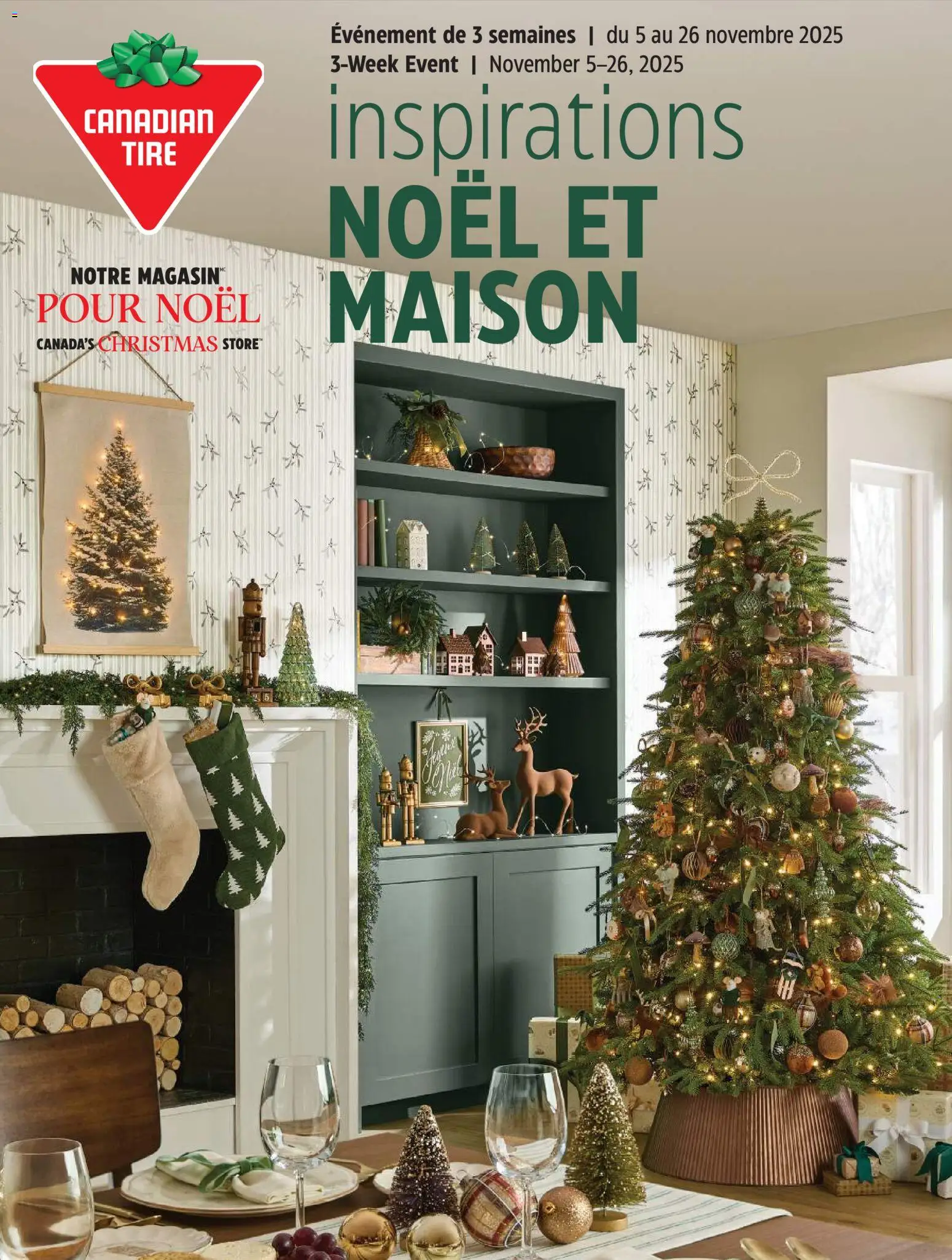Preview of leaflet Inspirations Noël et maison from shop Canadian Tire is valid from Nov 05, 2025