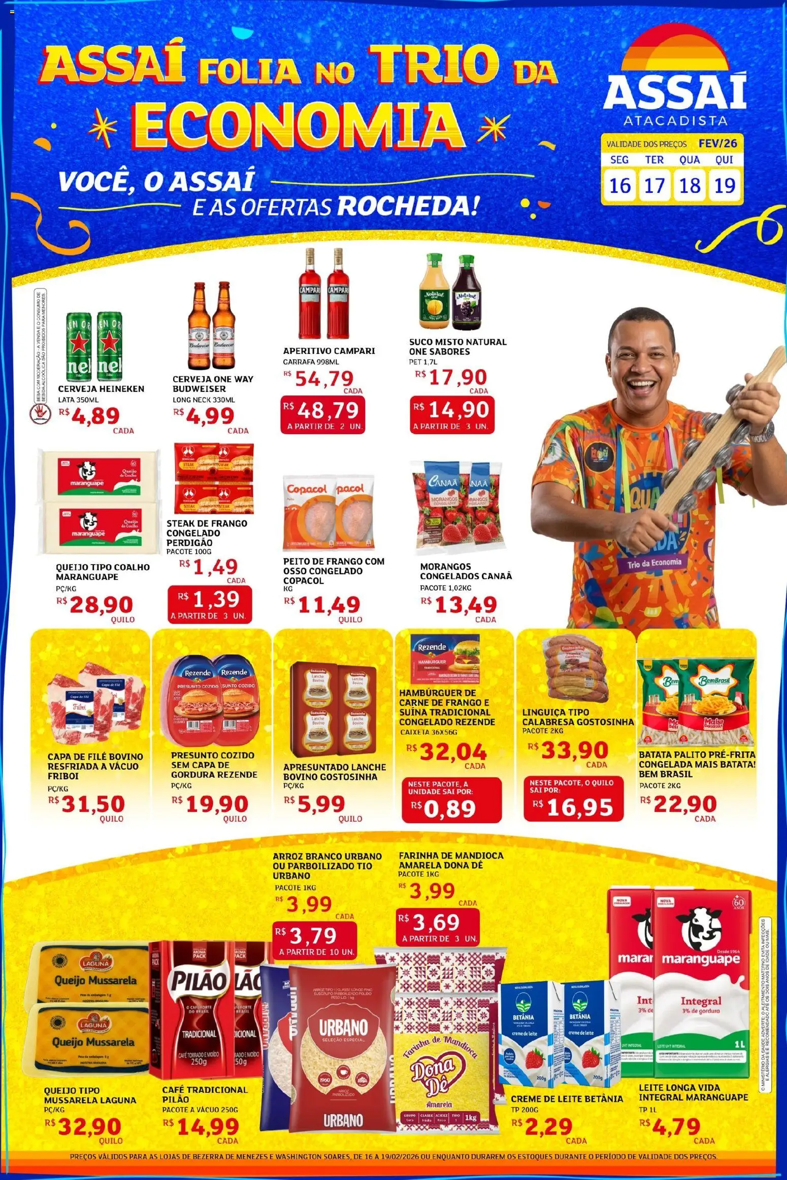 Pré-Visualização do folheto "Encarte - CE" da loja Assaí Atacadista válido a partir de 16/02/2026