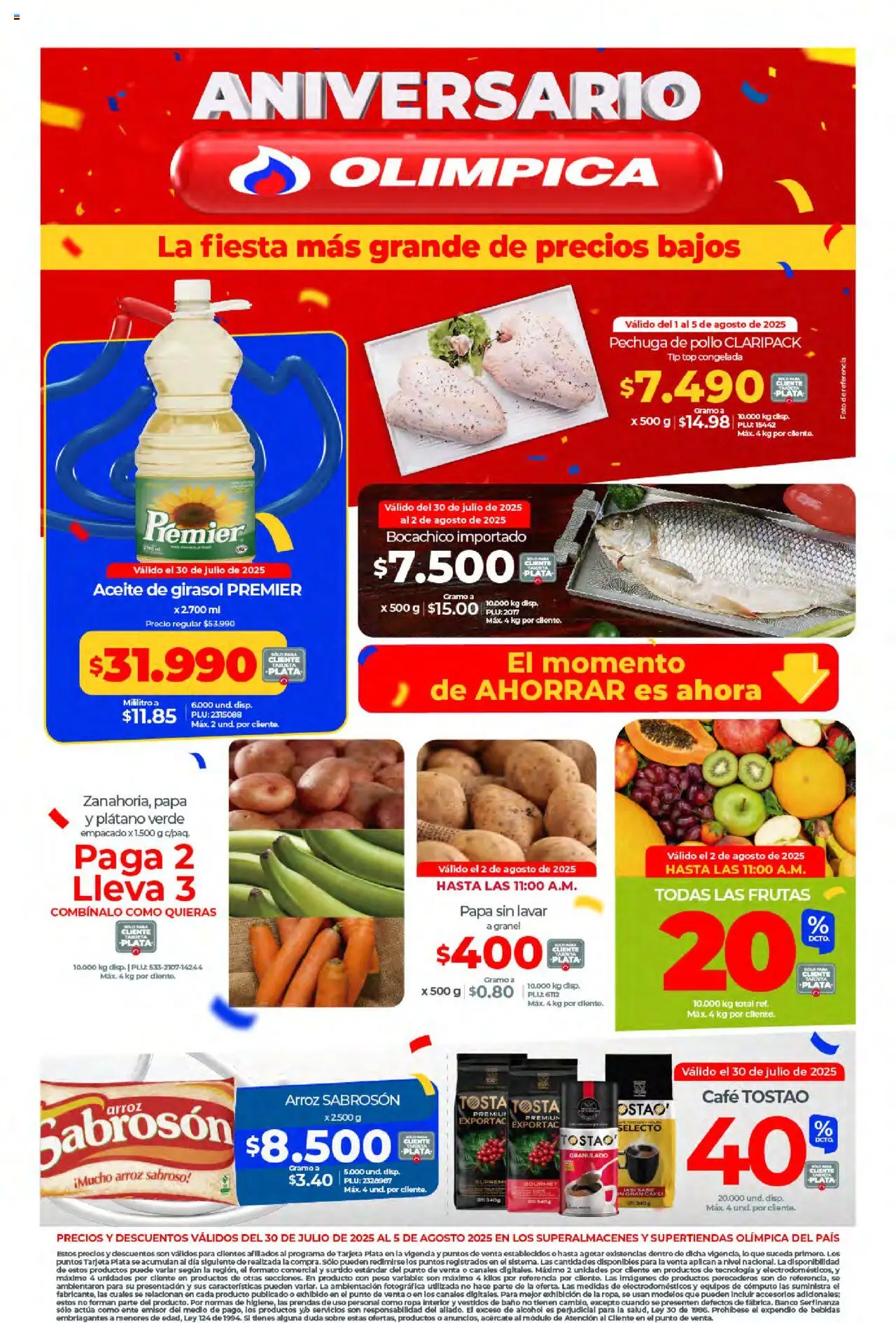 Olímpica Catálogo: 30/07/2025 - 05/08/2025 > Últimas Ofertas pagina numero 1