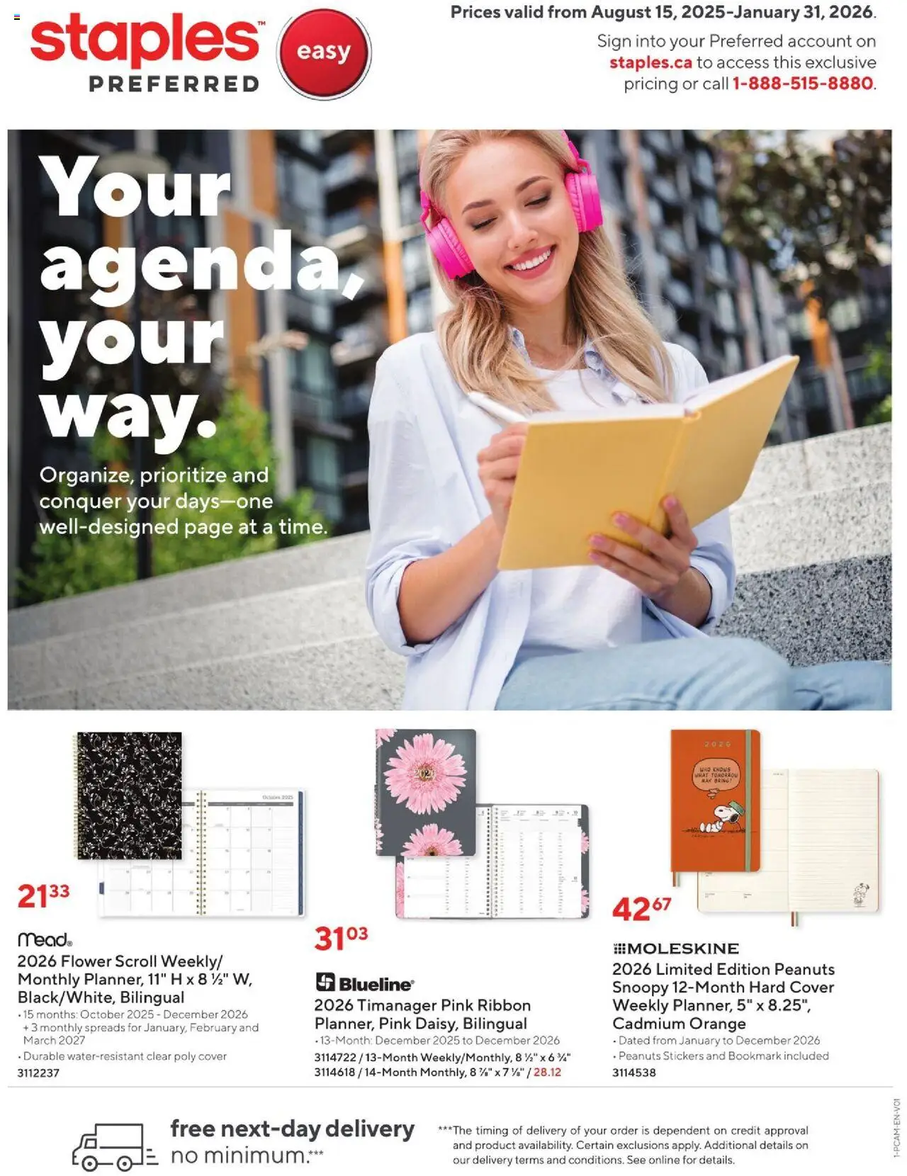 Staples flyer valid from Aug 15, 2025 - page number 1