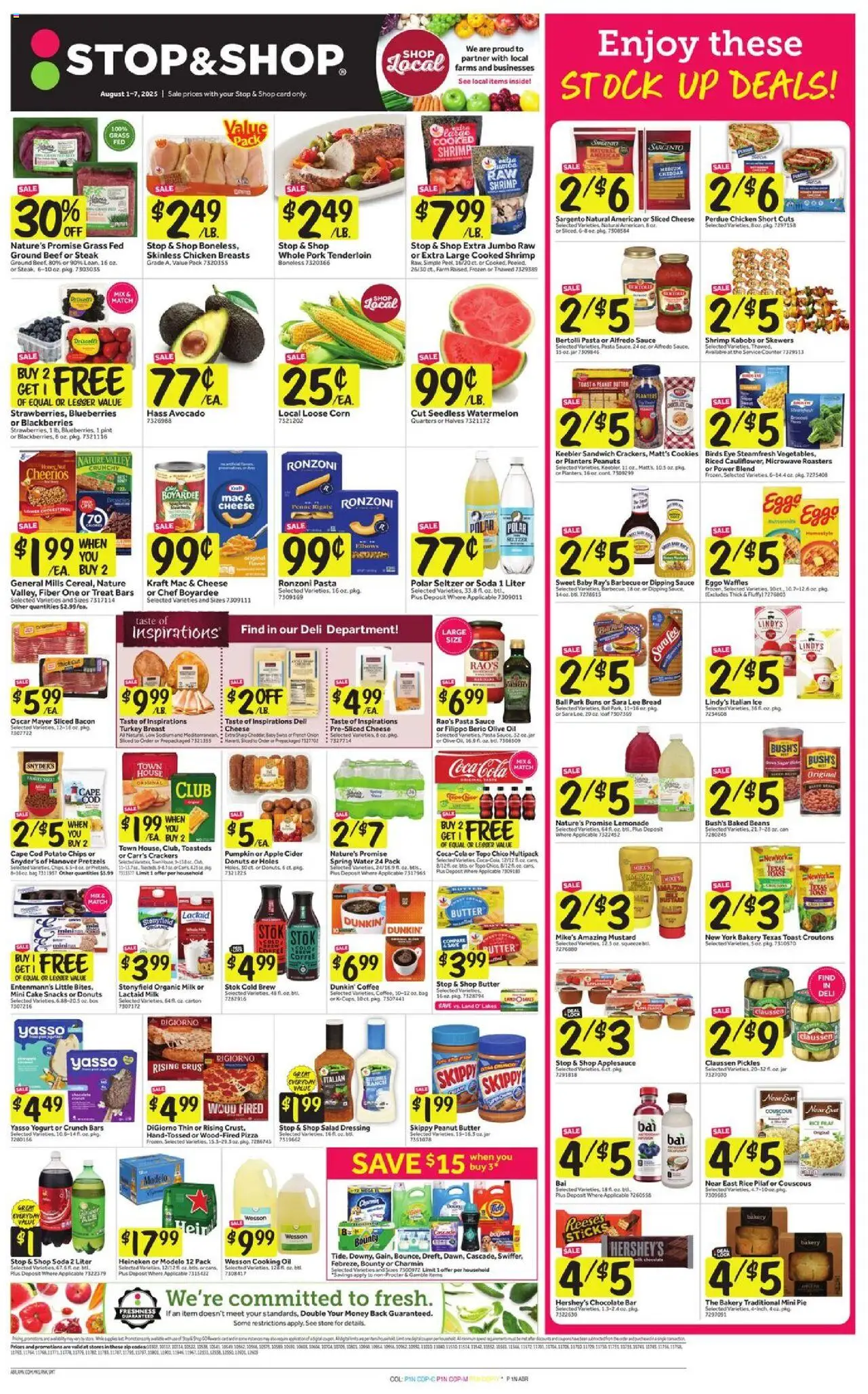 Stop & Shop Weekly Ad from 08/01/2025 - Flyer - Page number 1