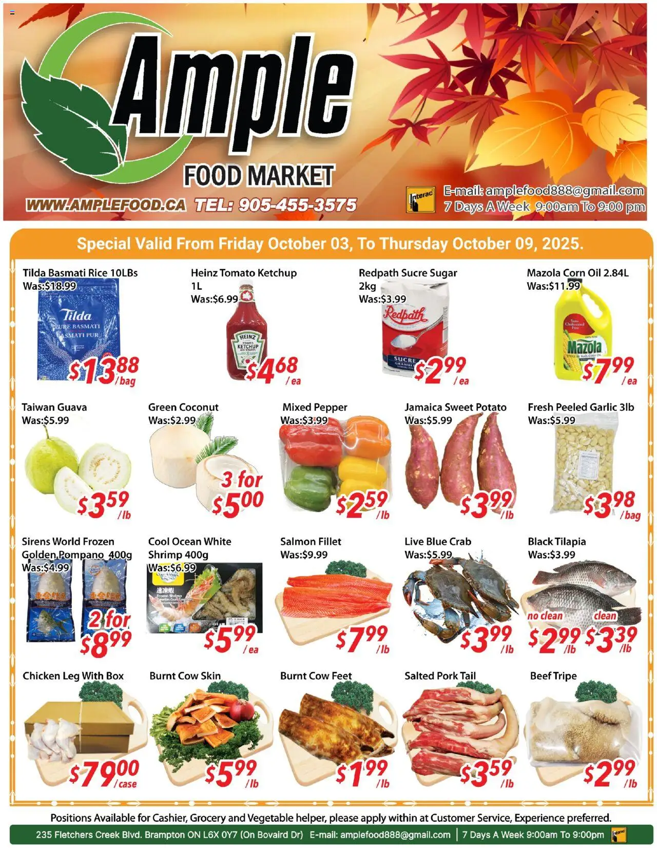 Ample Food Market flyer valid from Oct 03, 2025 - page number 1