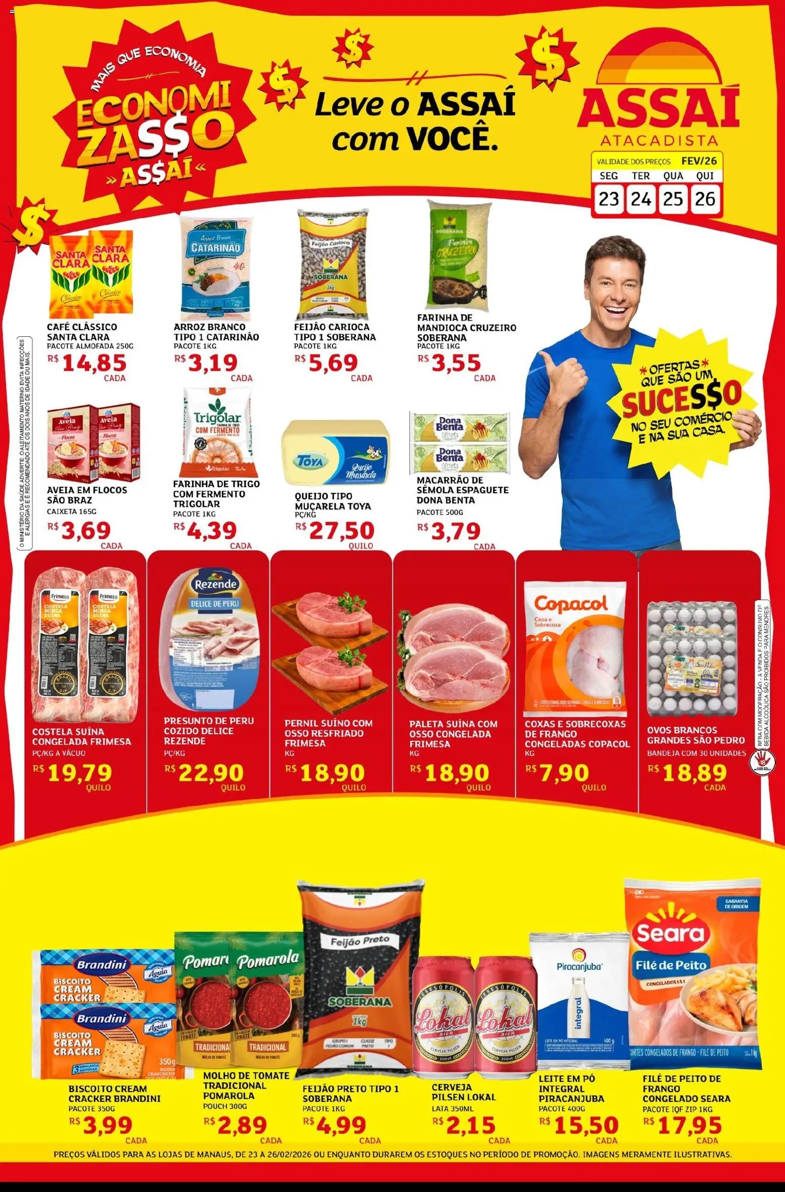 Pré-Visualização do folheto "Encarte - AM" da loja Assaí Atacadista válido a partir de 23/02/2026