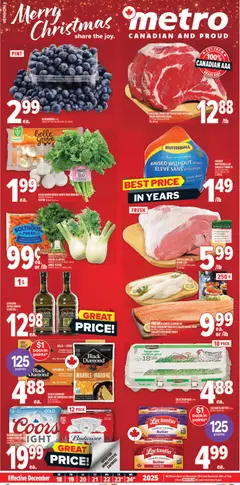 Un aperçu du dépliant Saint-Augustin-De-Desmaures du magasin Metro est valide à partir 18 déc. 2025