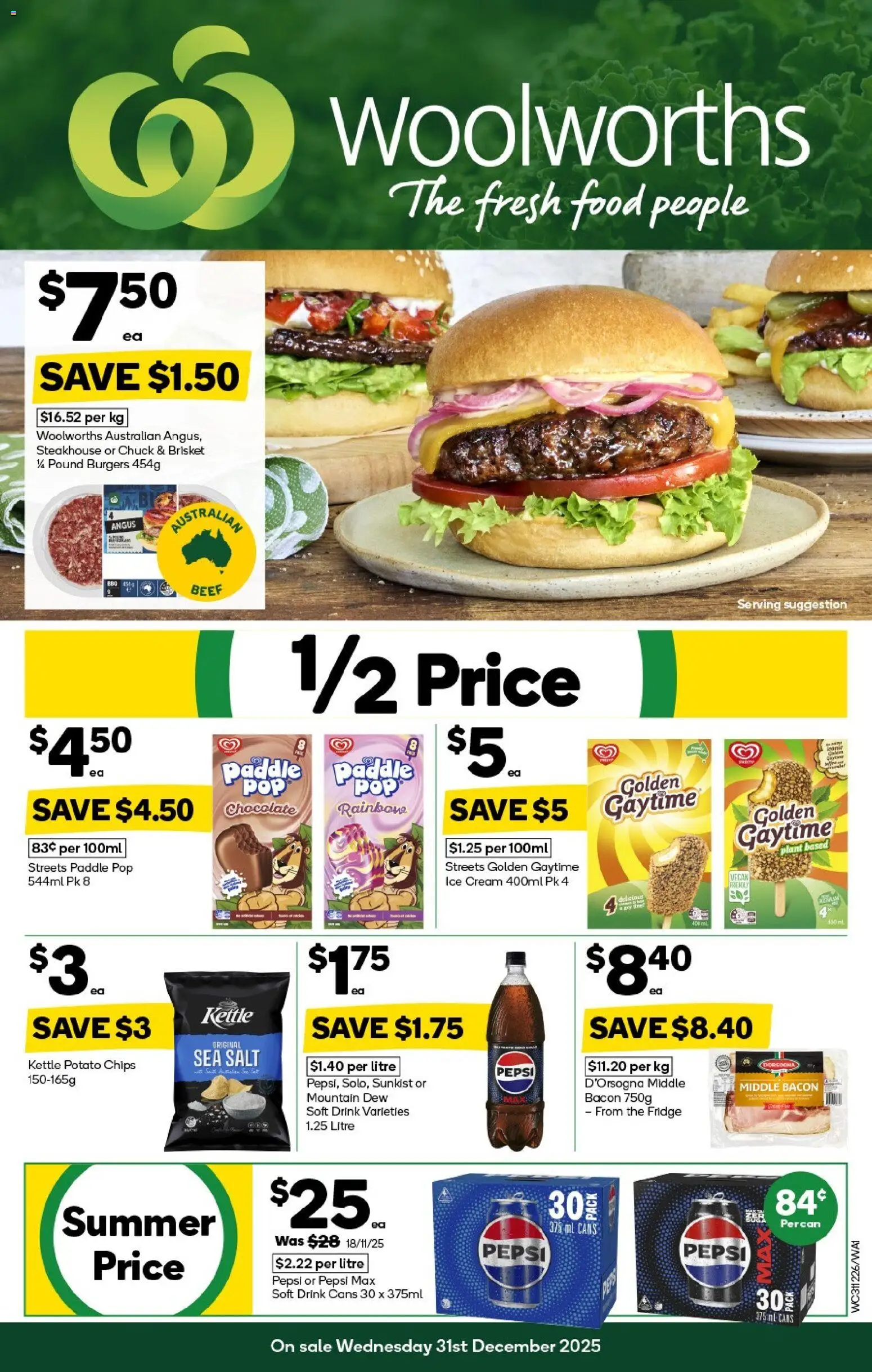 Preview of catalogue Weekly Specials Catalogue PT Hedland from shop Woolworths valid 31/12/2025