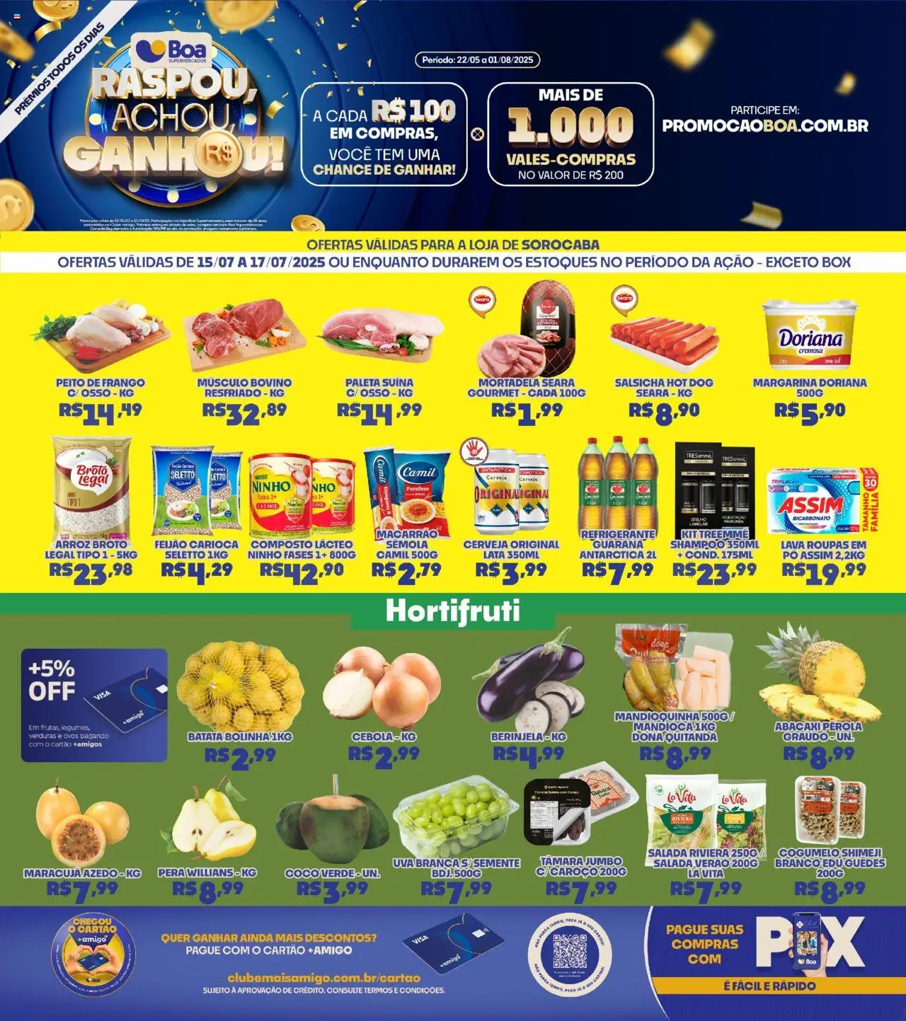 Boa Supermercados folheto "Folheto" válido a partir de 15/07/2025 - número de página 1