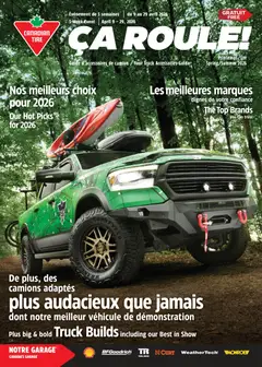 Un aperçu du dépliant Canadian Tire - Ça Roule! du magasin Canadian Tire est valide à partir 9 avr. 2026