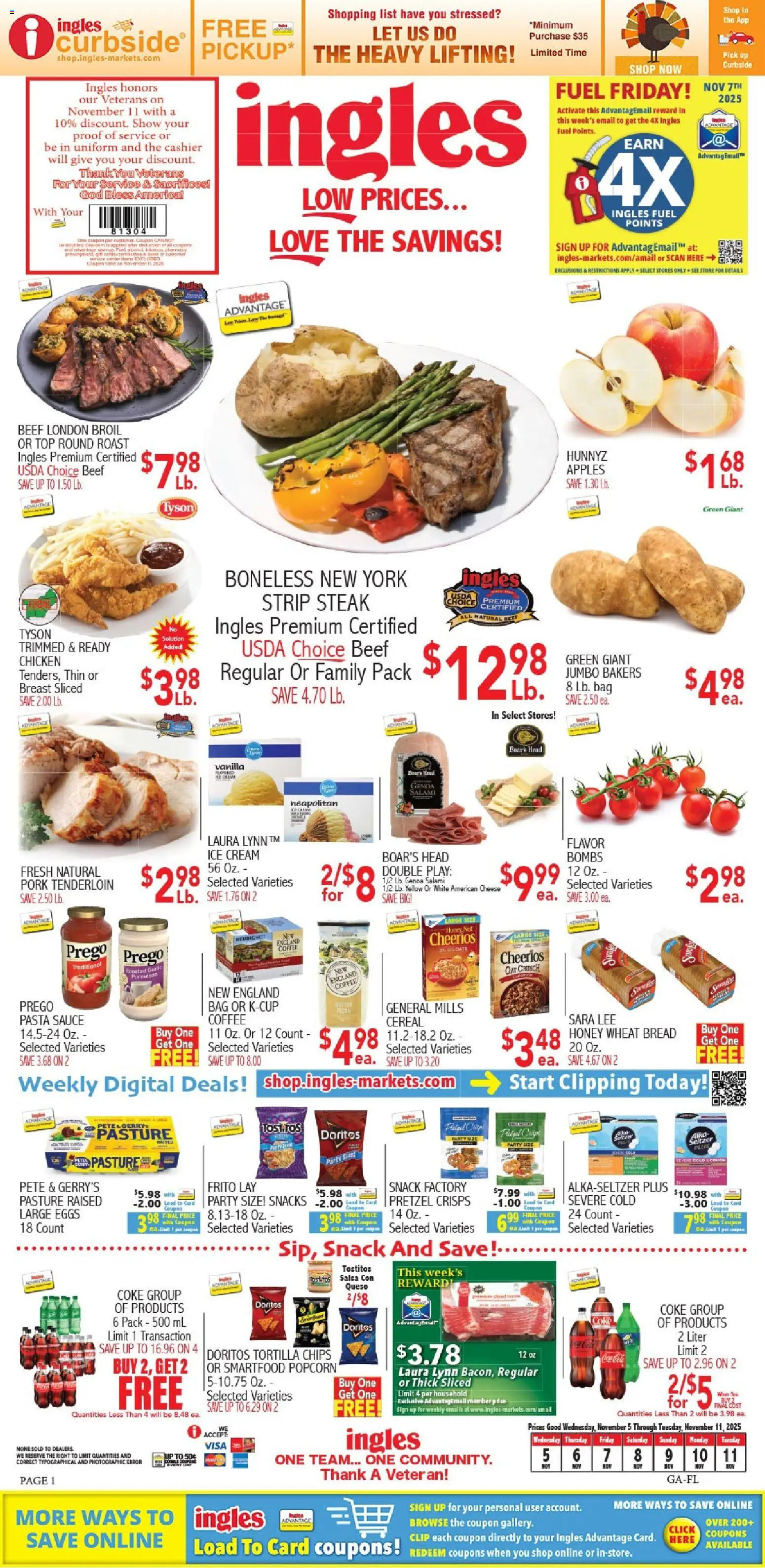 Ad Preview of Ingles Weekly flyer from 11/12/2025