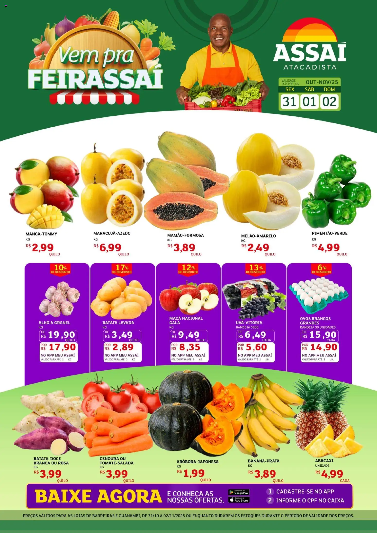 Pré-Visualização do folheto "Encarte - BA" da loja Assaí Atacadista válido a partir de 31/10/2025