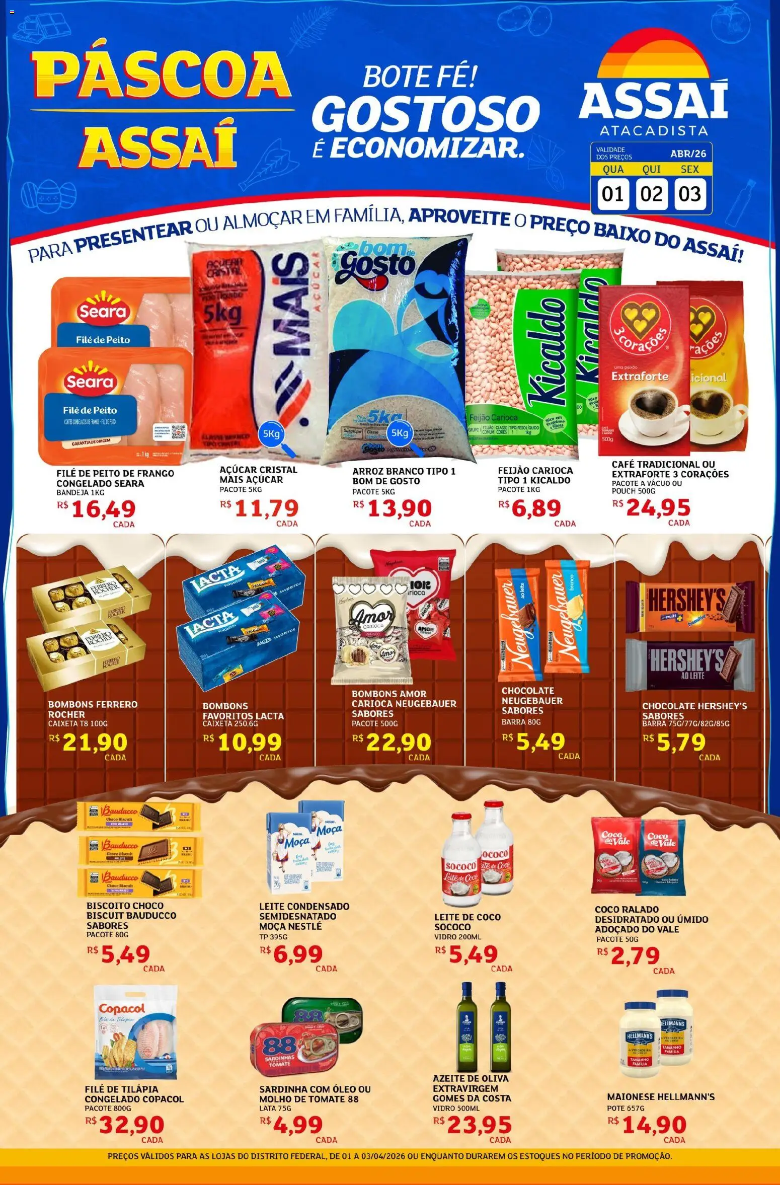 Pré-Visualização do folheto "Assaí Atacadista ofertas - DF" da loja Assaí Atacadista válido a partir de 01/04/2026