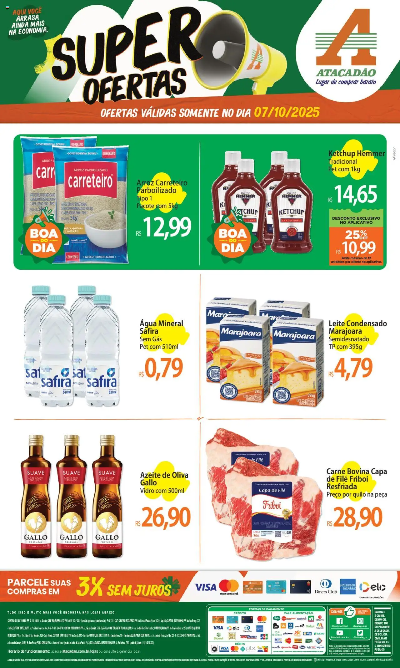 Atacadão folheto "Ofertas - PR" válido a partir de 07/10/2025 - número de página 1
