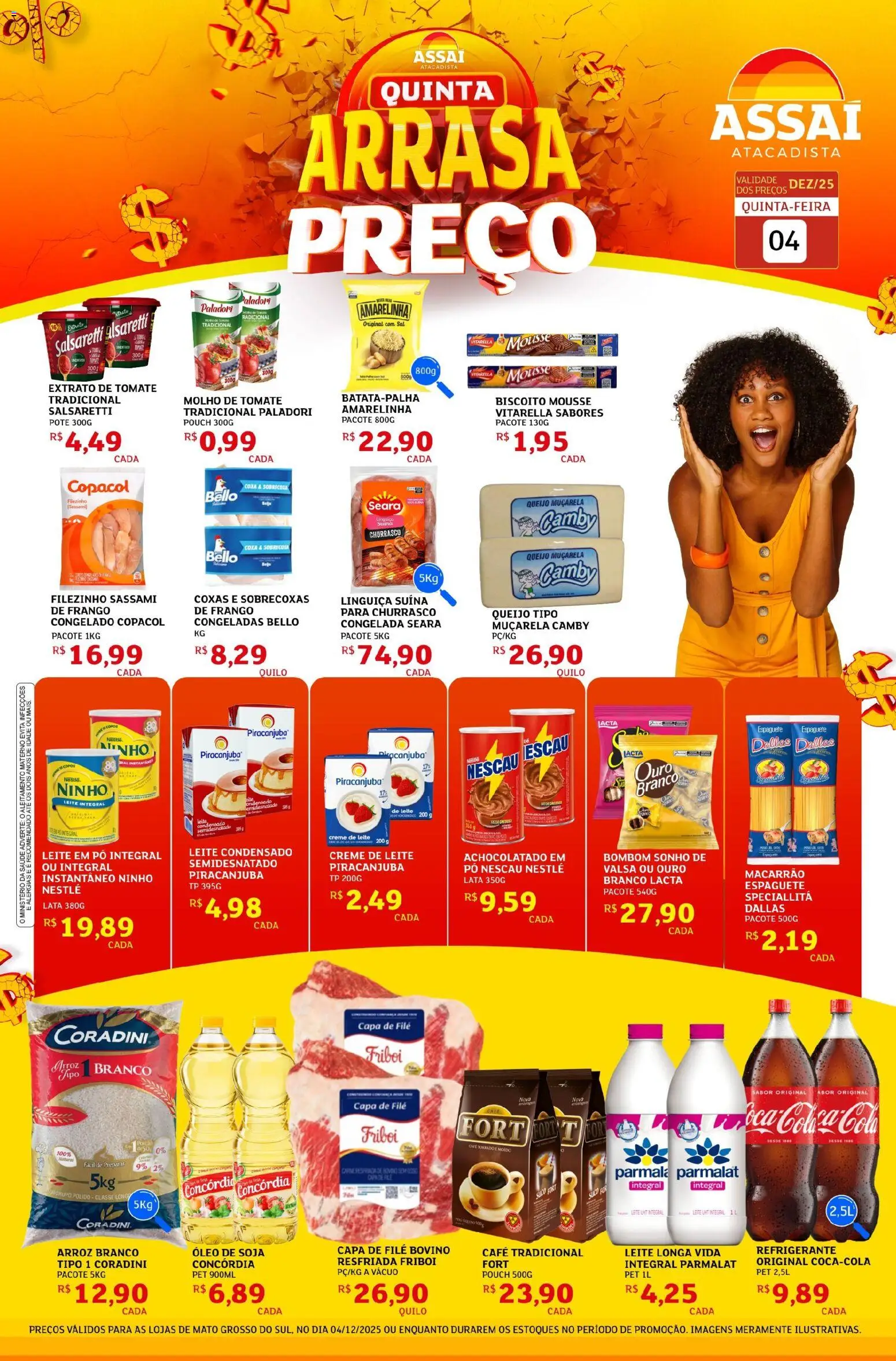 Pré-Visualização do folheto "Encarte - MS" da loja Assaí Atacadista válido a partir de 04/12/2025