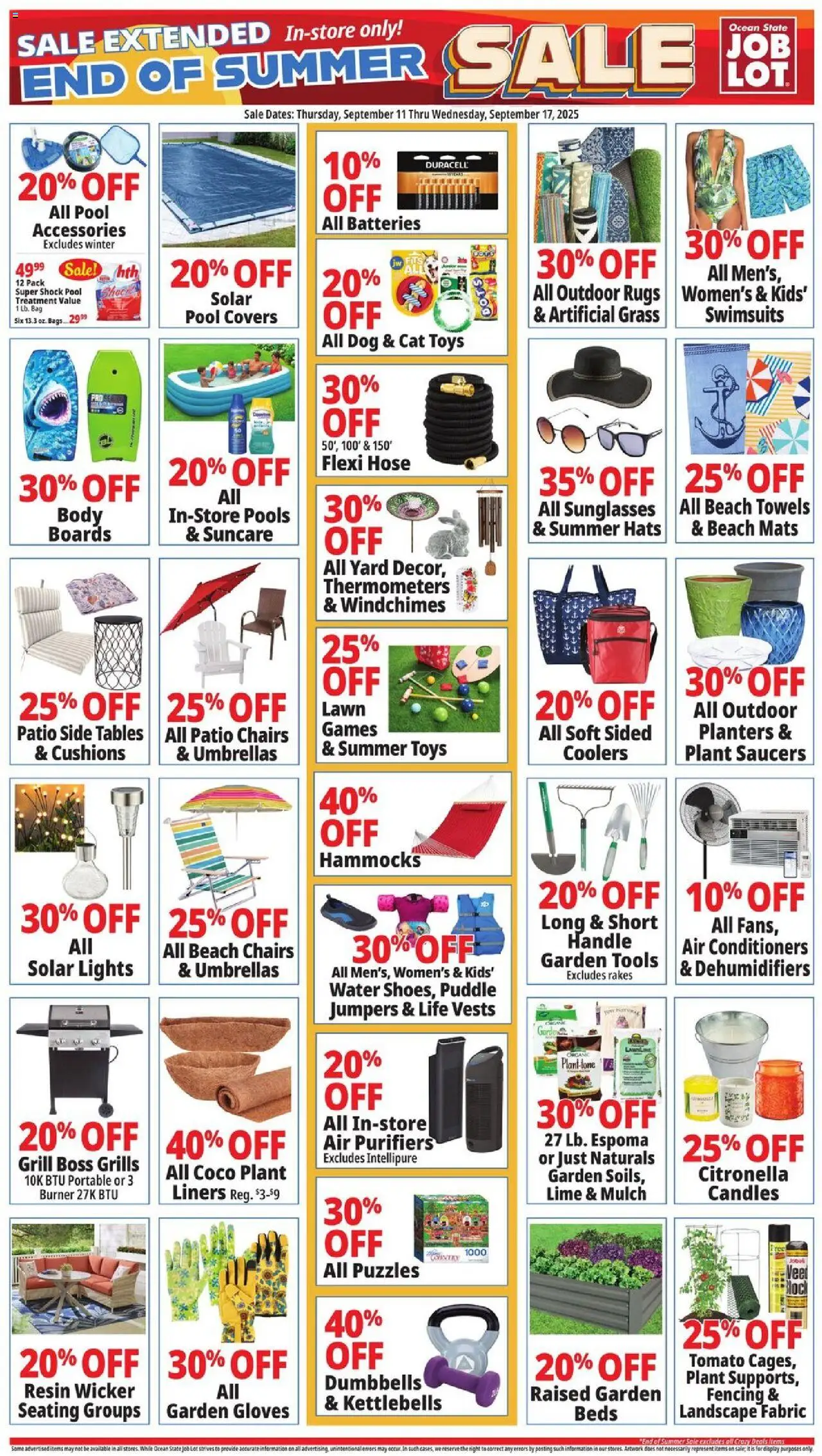 Ocean State Job Lot Weekly Ad from 09/11/2025 - Flyer - Page number 1