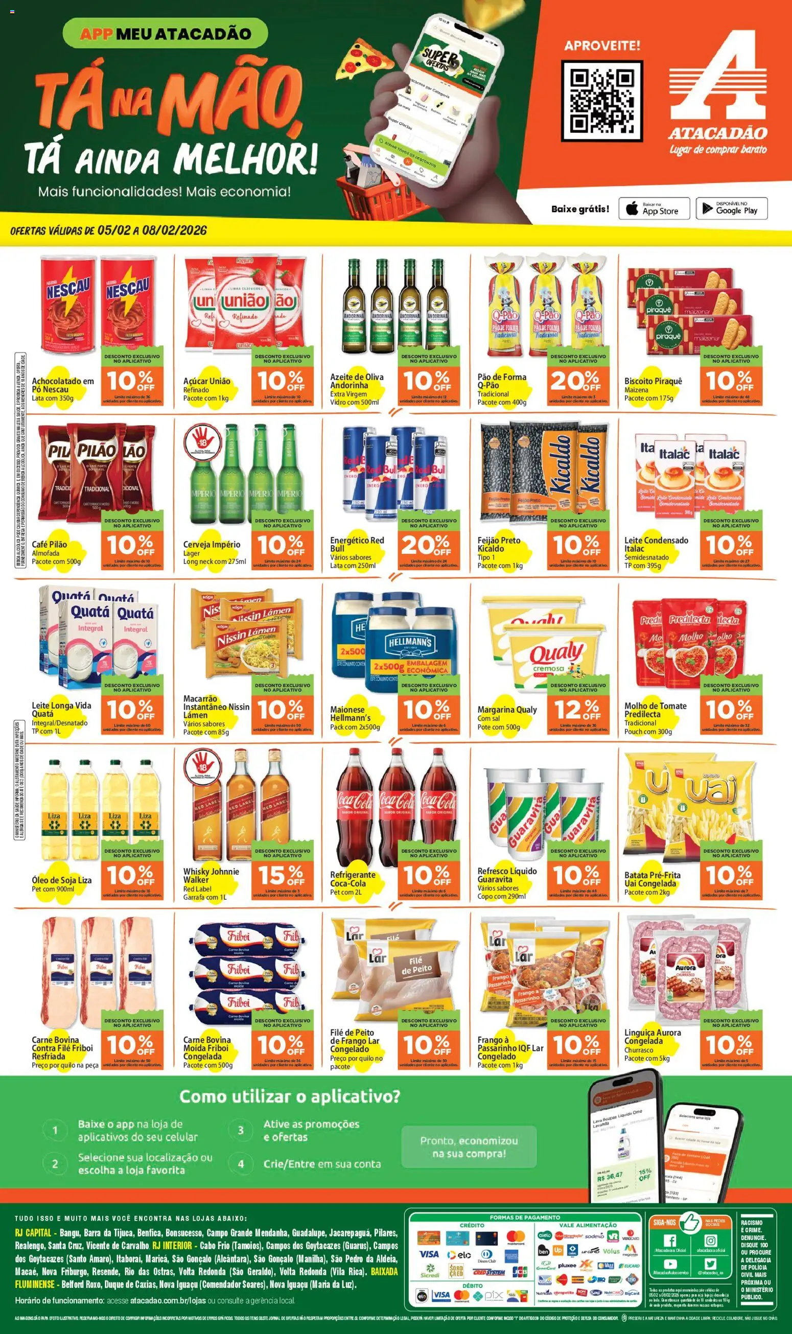 Pré-Visualização do folheto "Ofertas - RJ" da loja Atacadão válido a partir de 05/02/2026