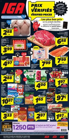 Preview of leaflet IGA weekly flyer / circulaire from shop IGA is valid from Mar 19, 2026