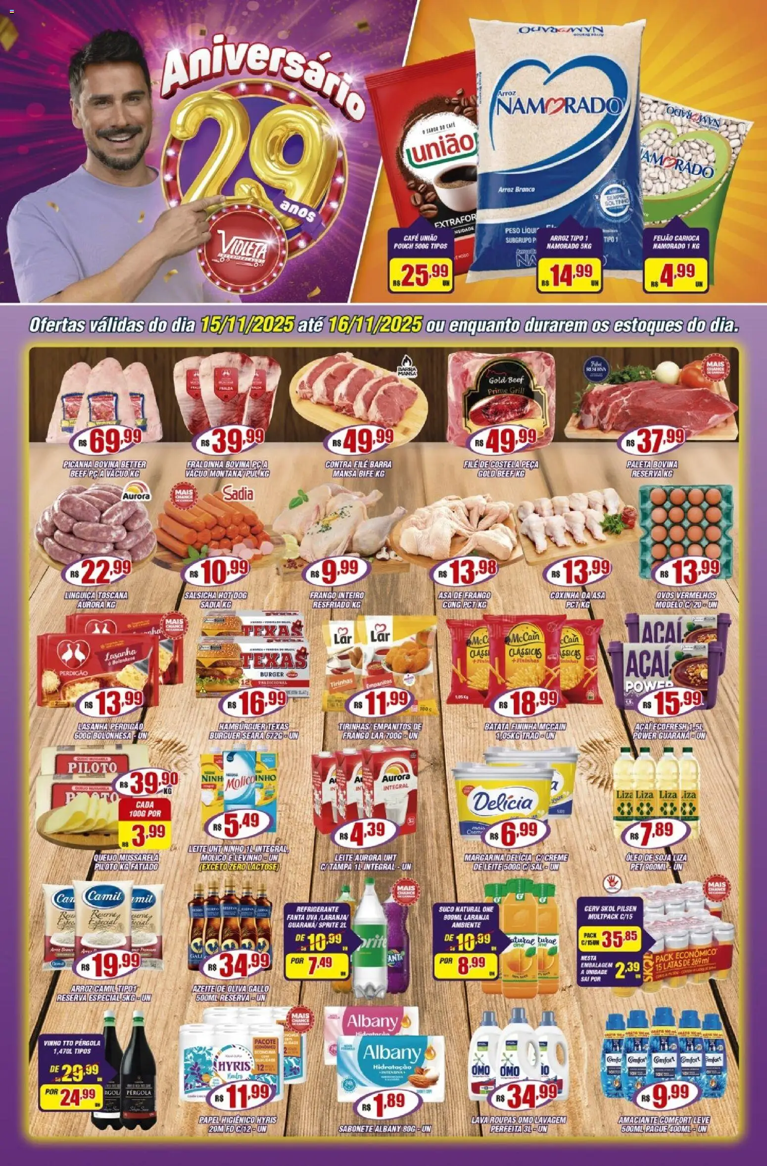 Pré-Visualização do folheto "Ofertas da semana" da loja Violeta Supermercados válido a partir de 15/11/2025