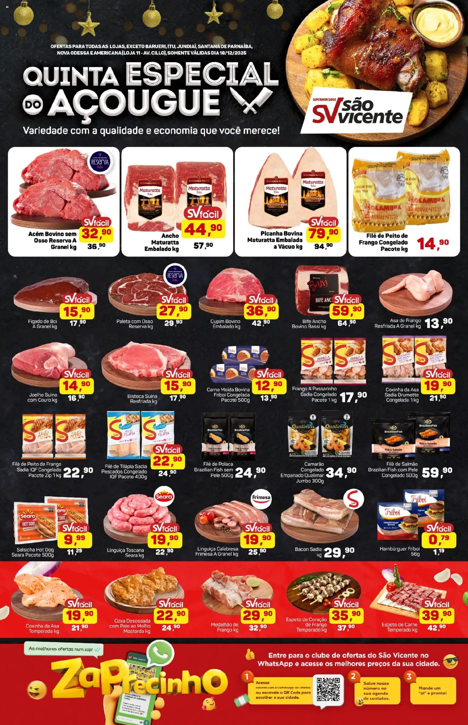Pré-Visualização do folheto "Ofertas da semana" da loja Supermercados São Vicente válido a partir de 18/12/2025