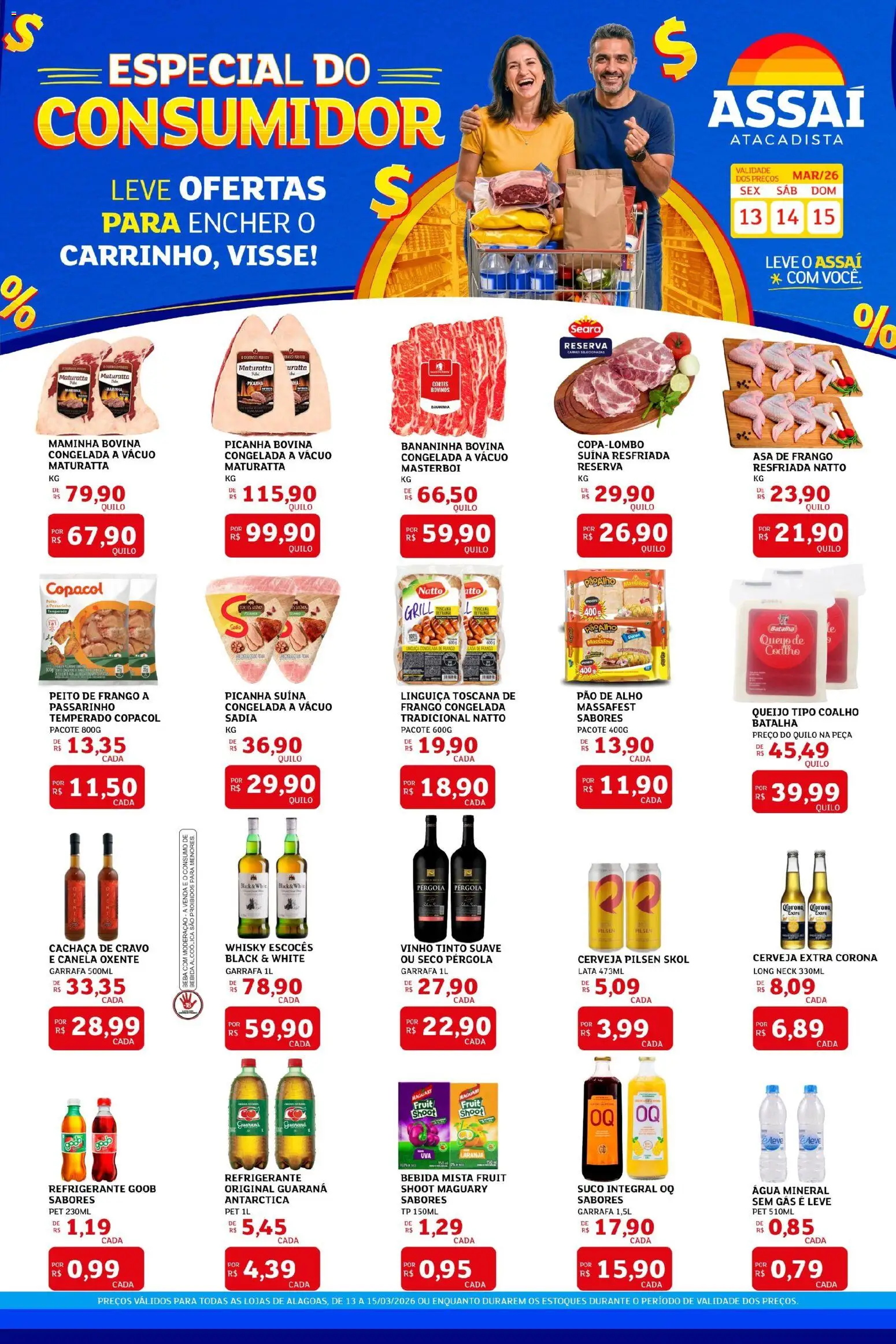 Pré-Visualização do folheto "Assaí Atacadista ofertas - AL" da loja Assaí Atacadista válido a partir de 13/03/2026