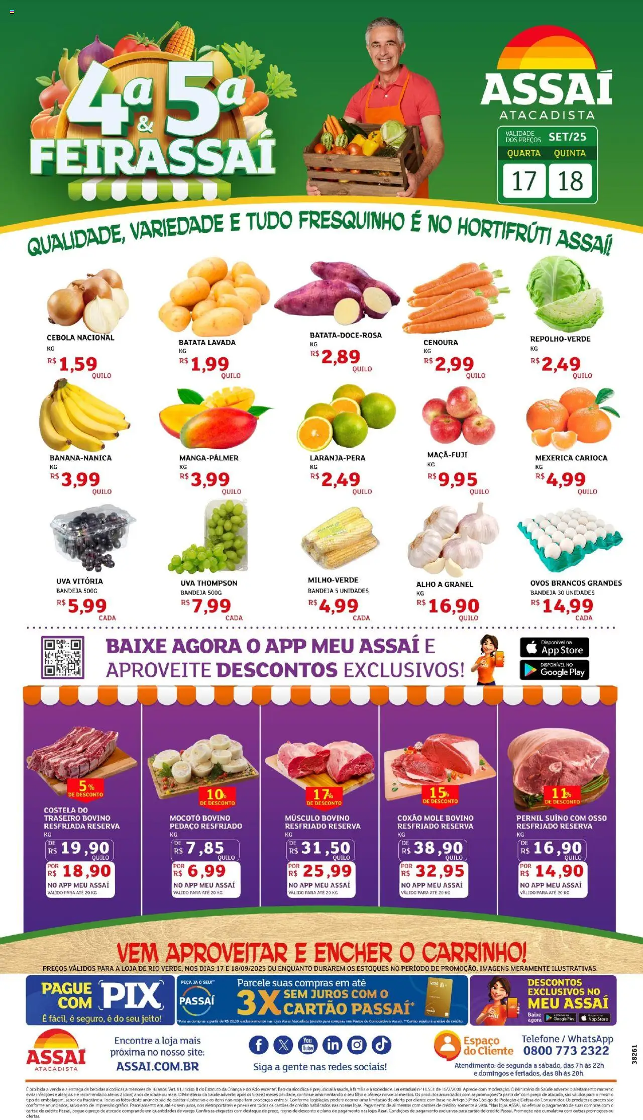 Assaí Atacadista folheto "Encarte - GO" válido a partir de 17/09/2025 - número de página 1