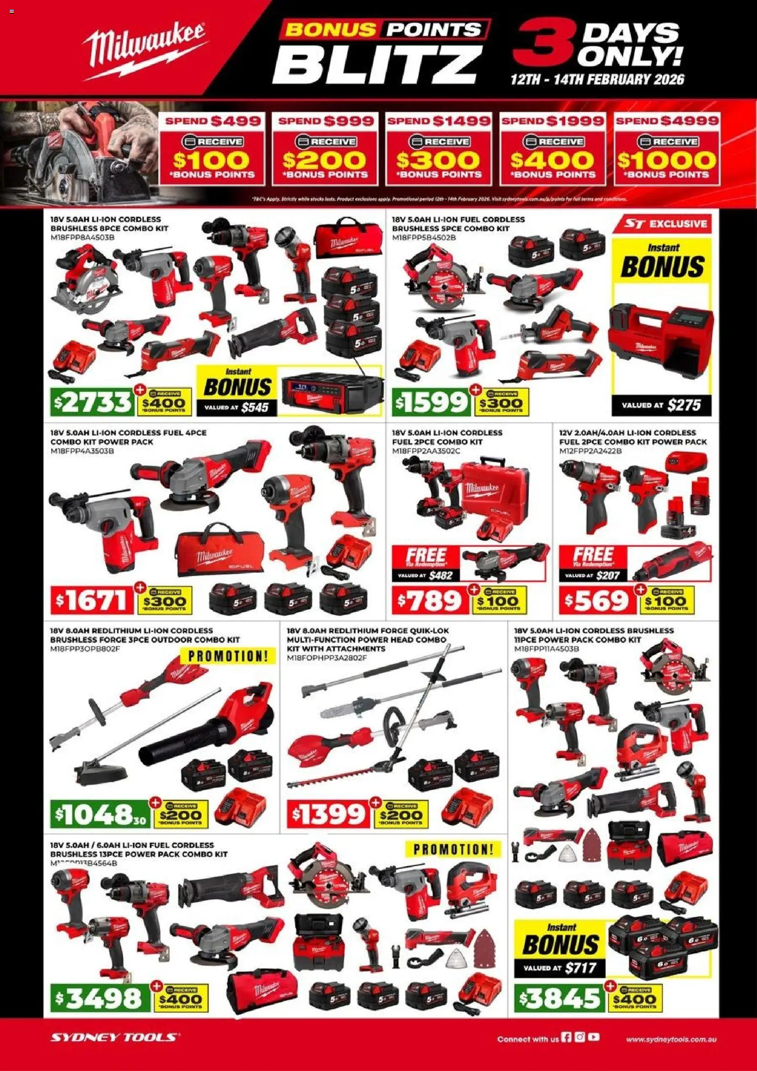 Preview of catalogue Catalogue from shop Sydney Tools valid 12/02/2026