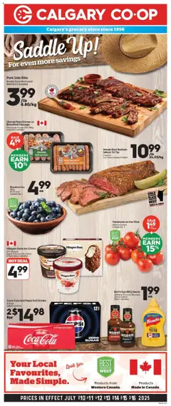 Preview of leaflet Weekly flyer / circulaire from shop Calgary Co-op is valid from Jul 10, 2025