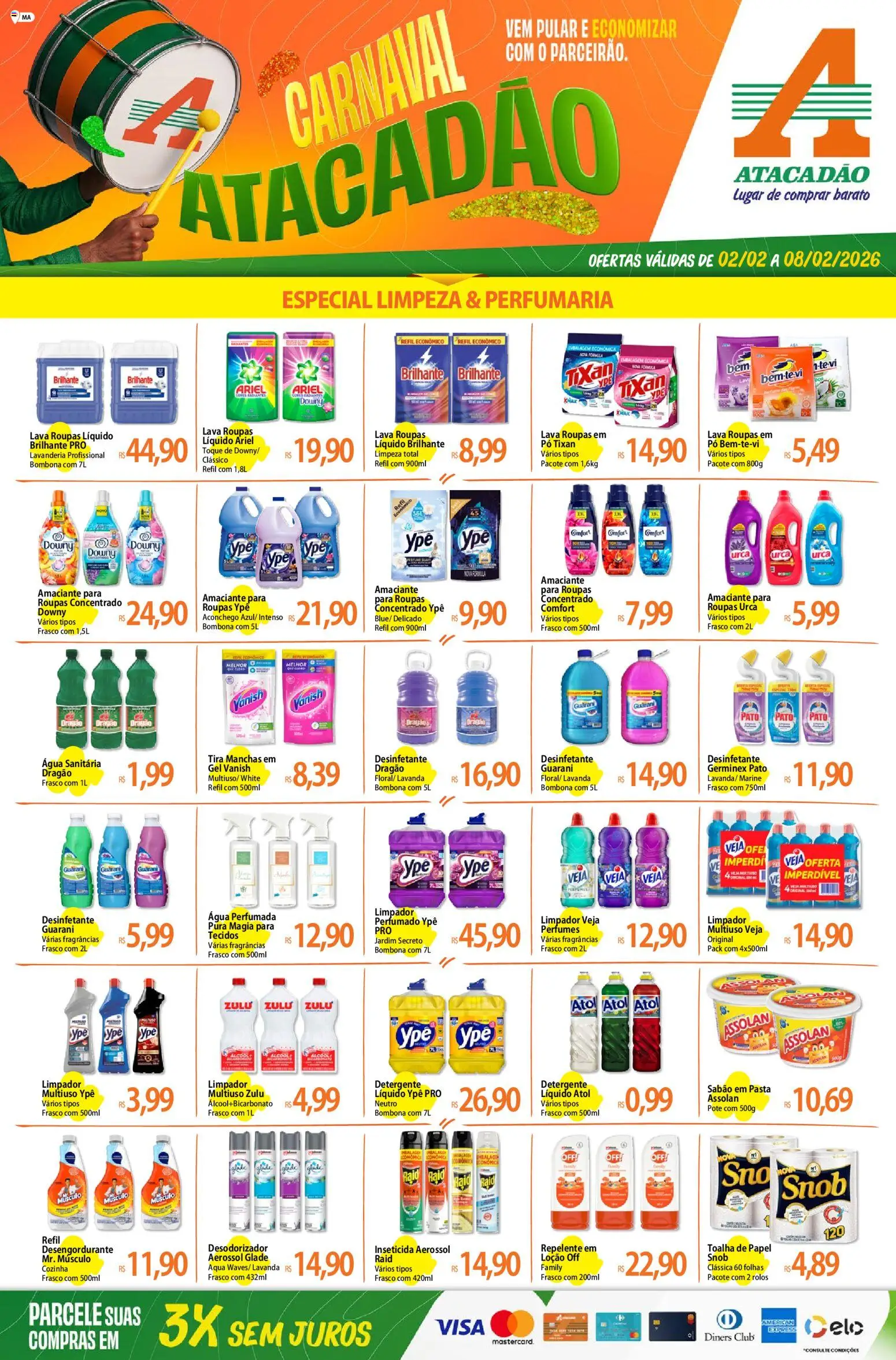 Pré-Visualização do folheto "Ofertas - MA" da loja Atacadão válido a partir de 02/02/2026