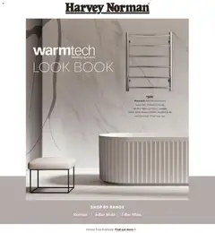 Preview of catalogue Warmtech Look Book from shop Harvey Norman valid 09/02/2026