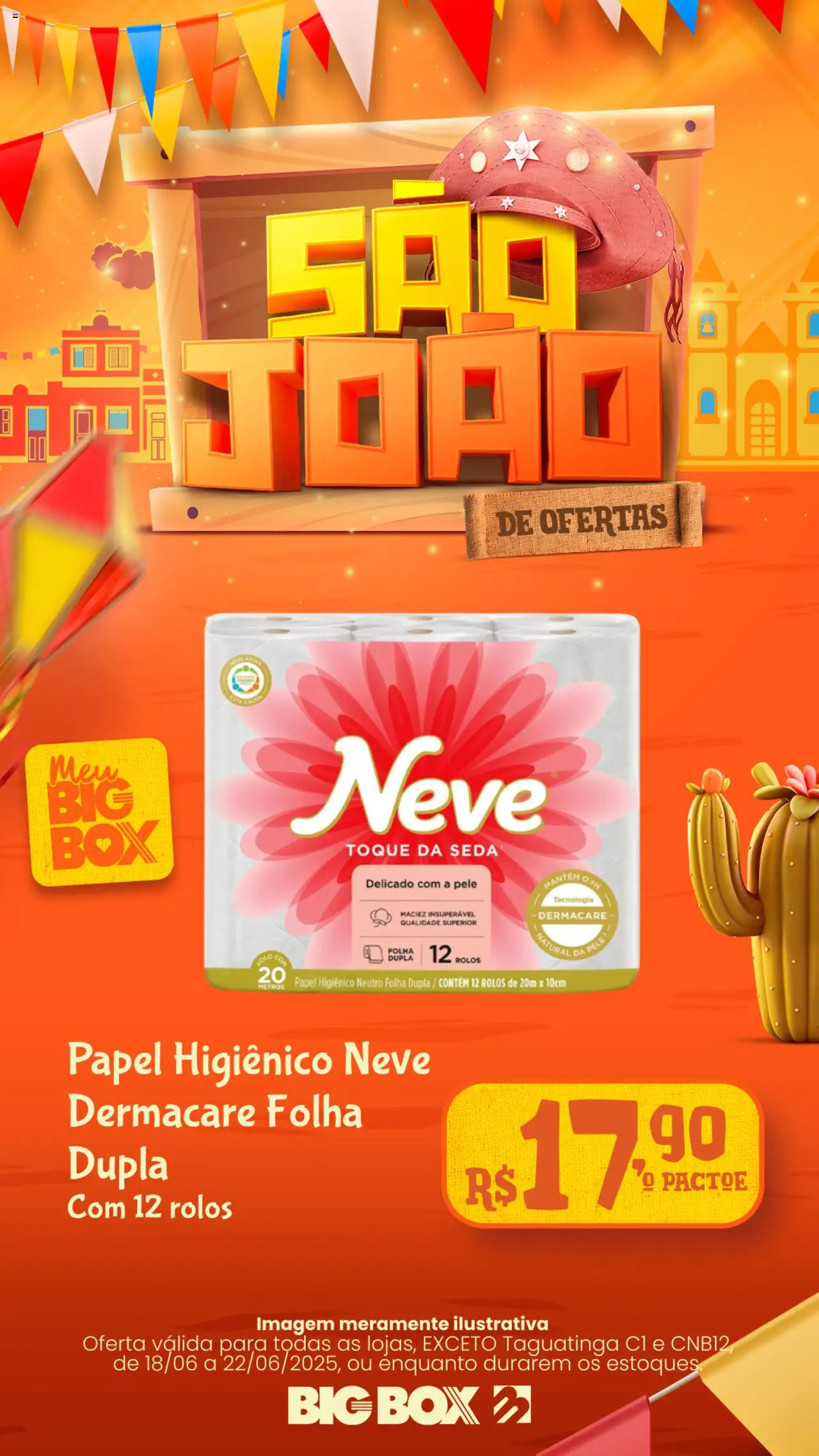 Big Box folheto "Ofertas da semana" válido a partir de 18/06/2025 - número de página 1 - Papel higiênico