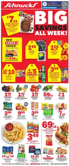 Ad Preview of Schnucks Ad from 07/30/2025