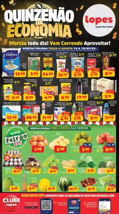 Pré-Visualização do folheto "Ofertas da semana" da loja Lopes Supermercados válido a partir de 16/09/2025