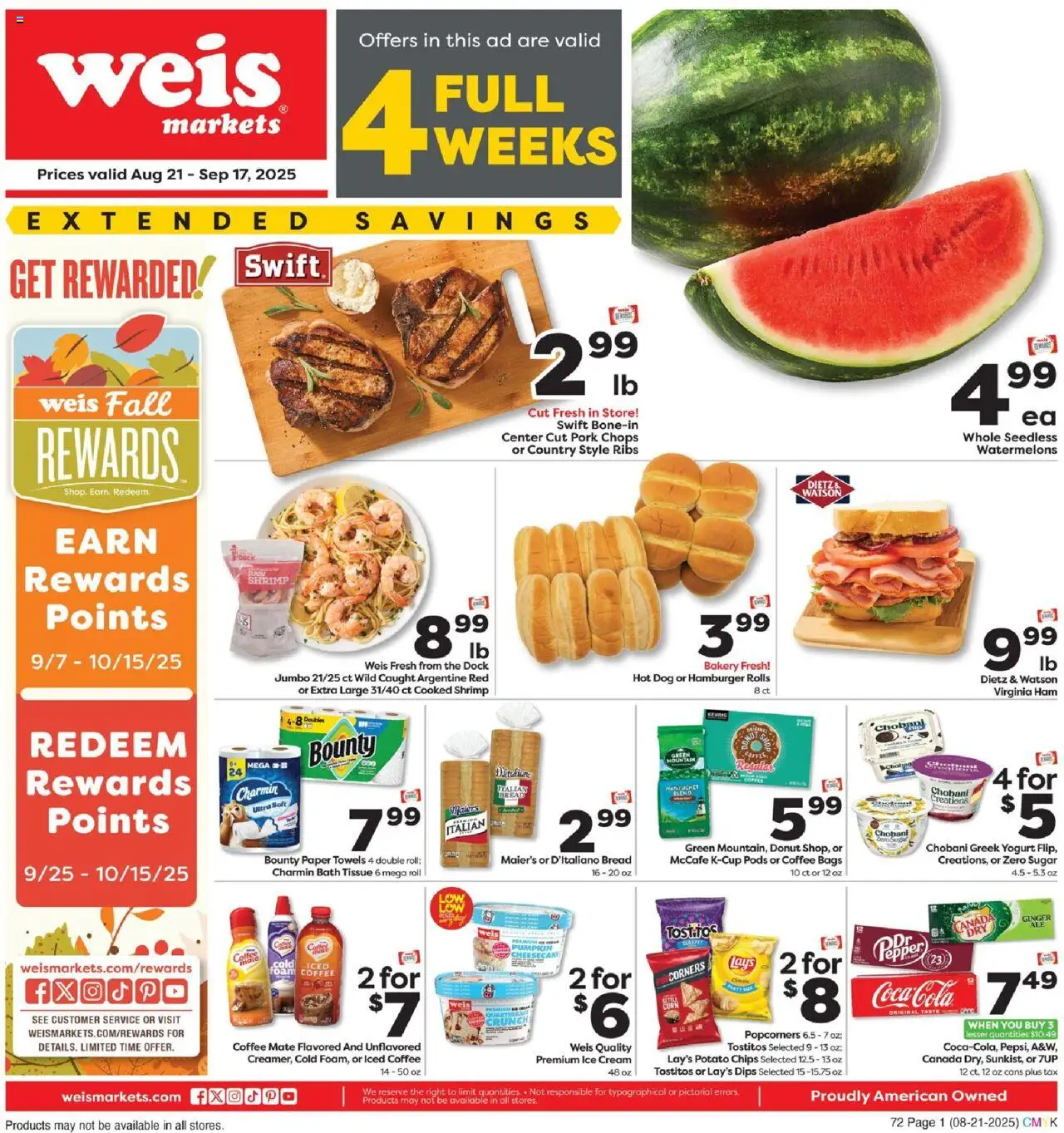 Weis Monthly Ad from 08/21/2025 - Flyer - Page number 1