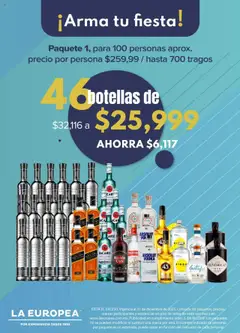 Vista previa las ofertas de la tienda La Europea - Catálogo Arma tu Fiesta desde el 07/01/2025 
